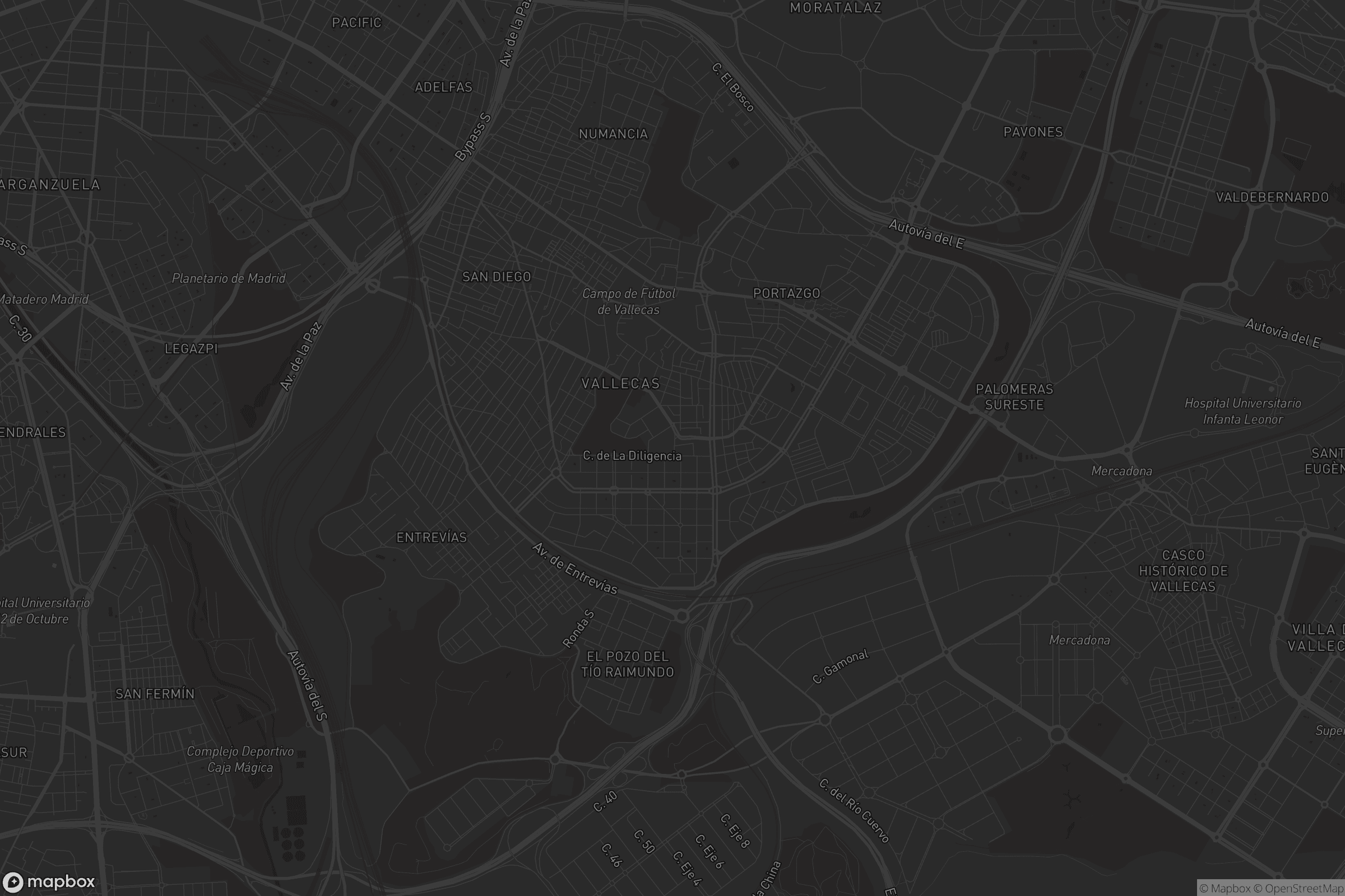 Mapa de Puente de Vallecas