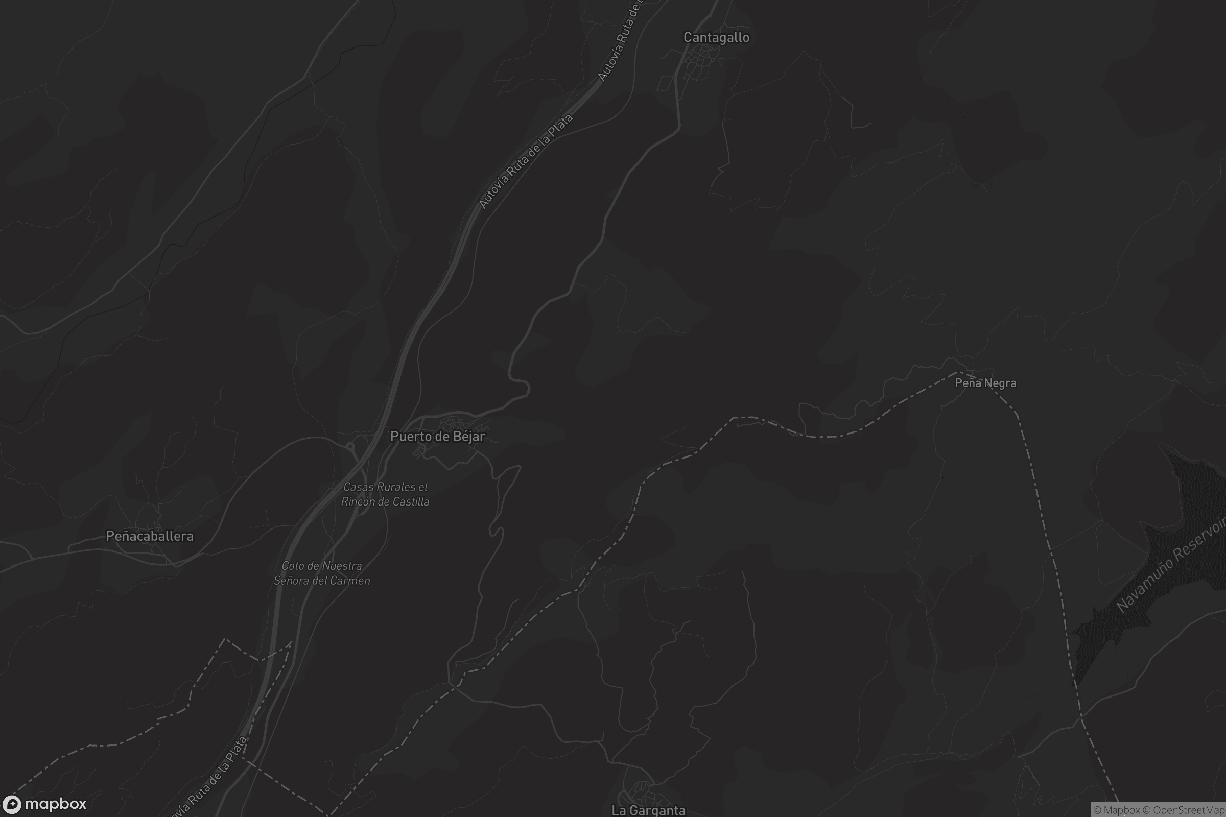 Mapa de Puerto de Béjar