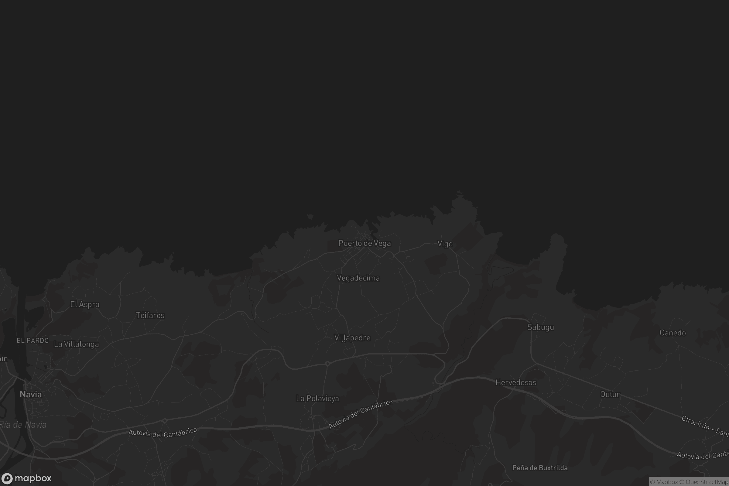 Mapa de Puerto de Vega / Veiga