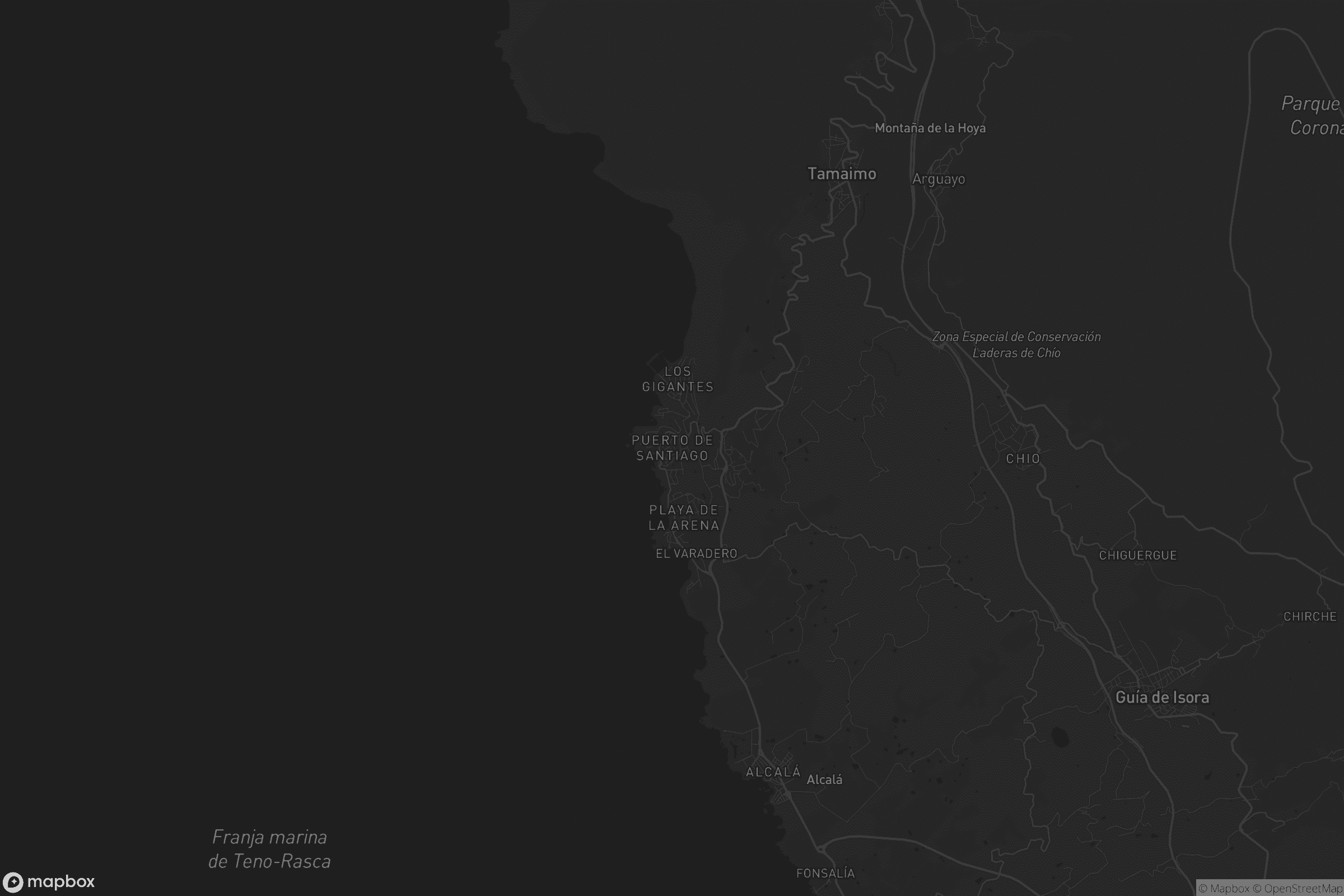 Mapa de Puerto Santiago