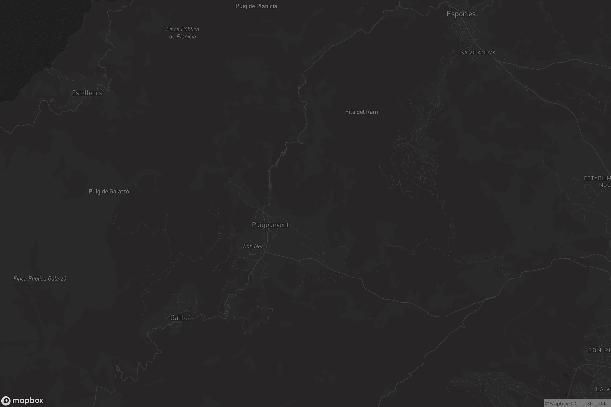 Mapa de Puigpunyent