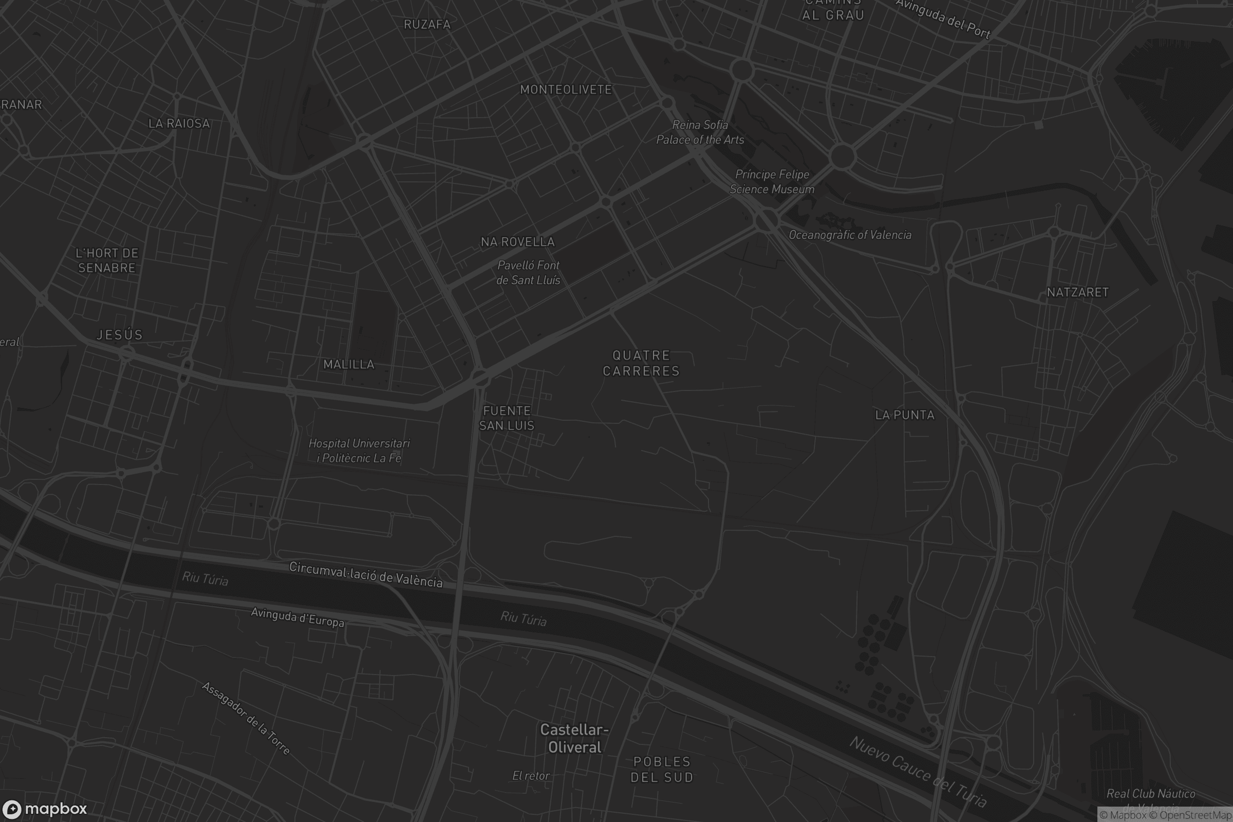 Mapa de Quatre Carreres