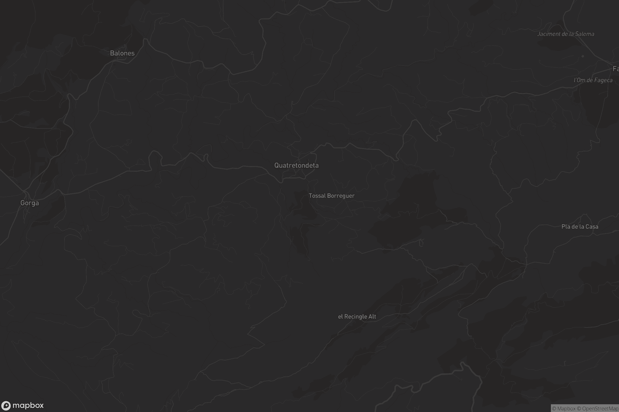 Mapa de Quatretondeta