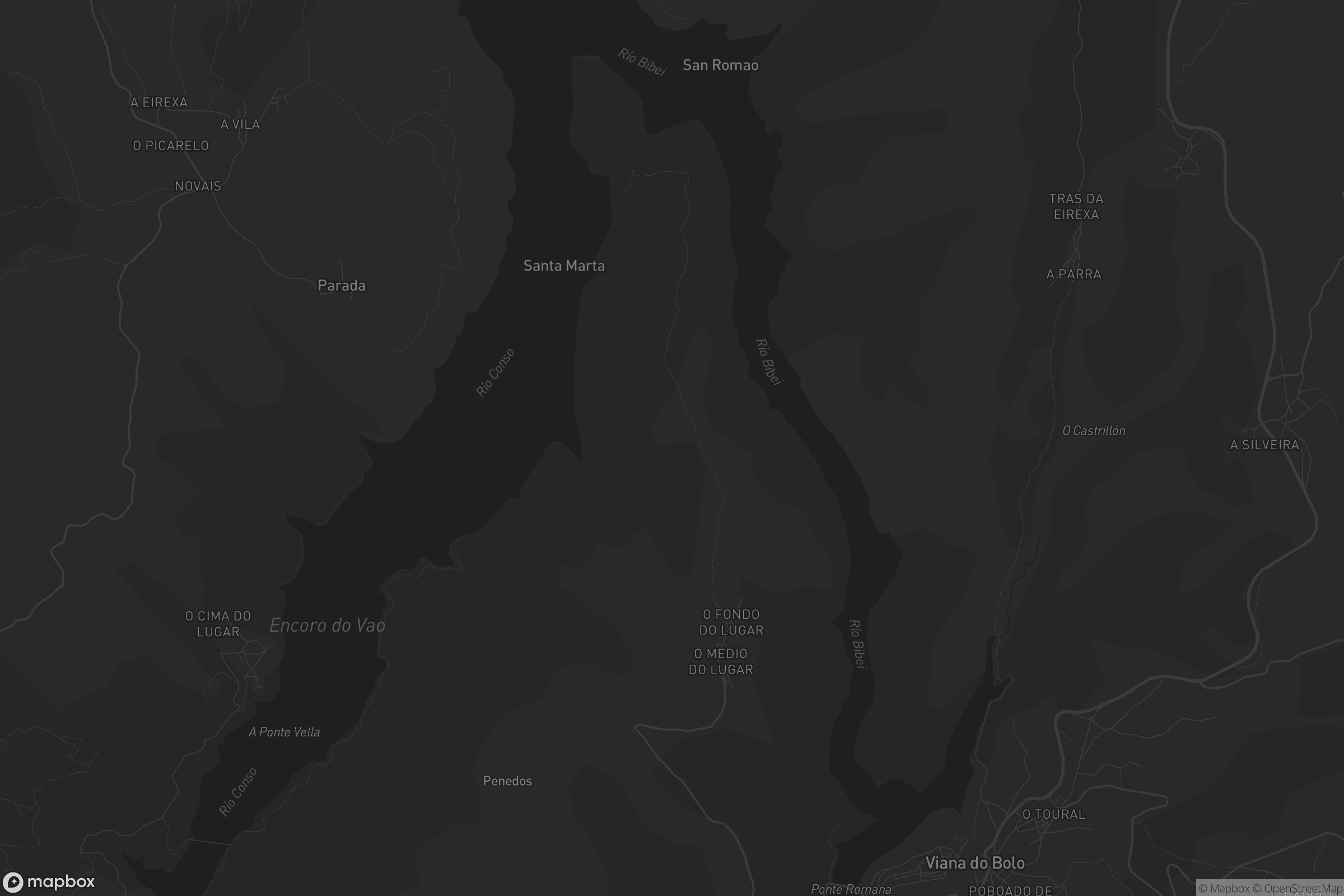 Mapa de Quintela do Pando