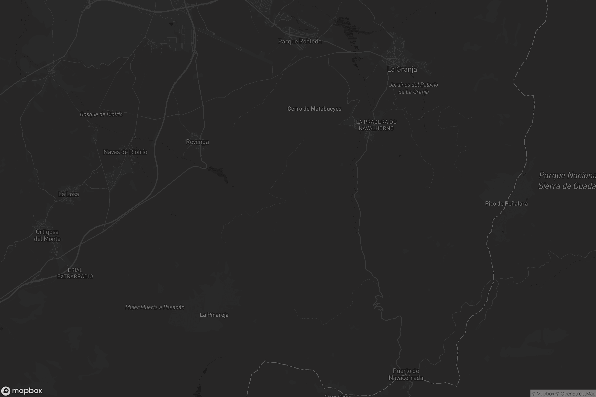 Mapa de Real Sitio de San Ildefonso