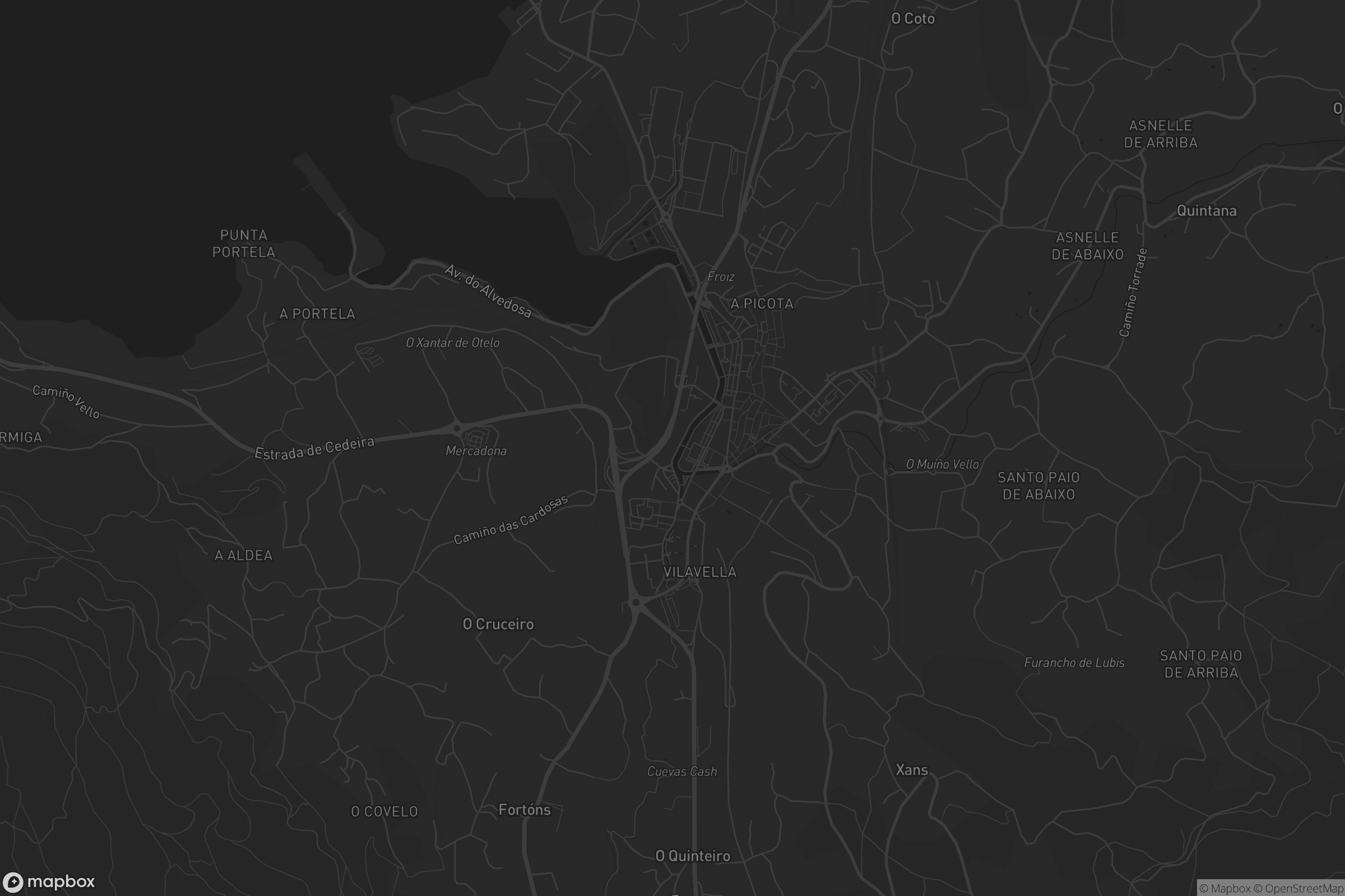 Mapa de Redondela