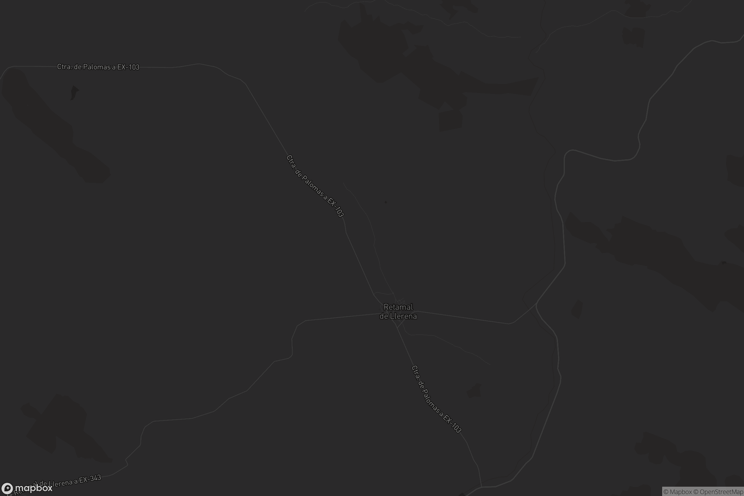 Mapa de Retamal de Llerena