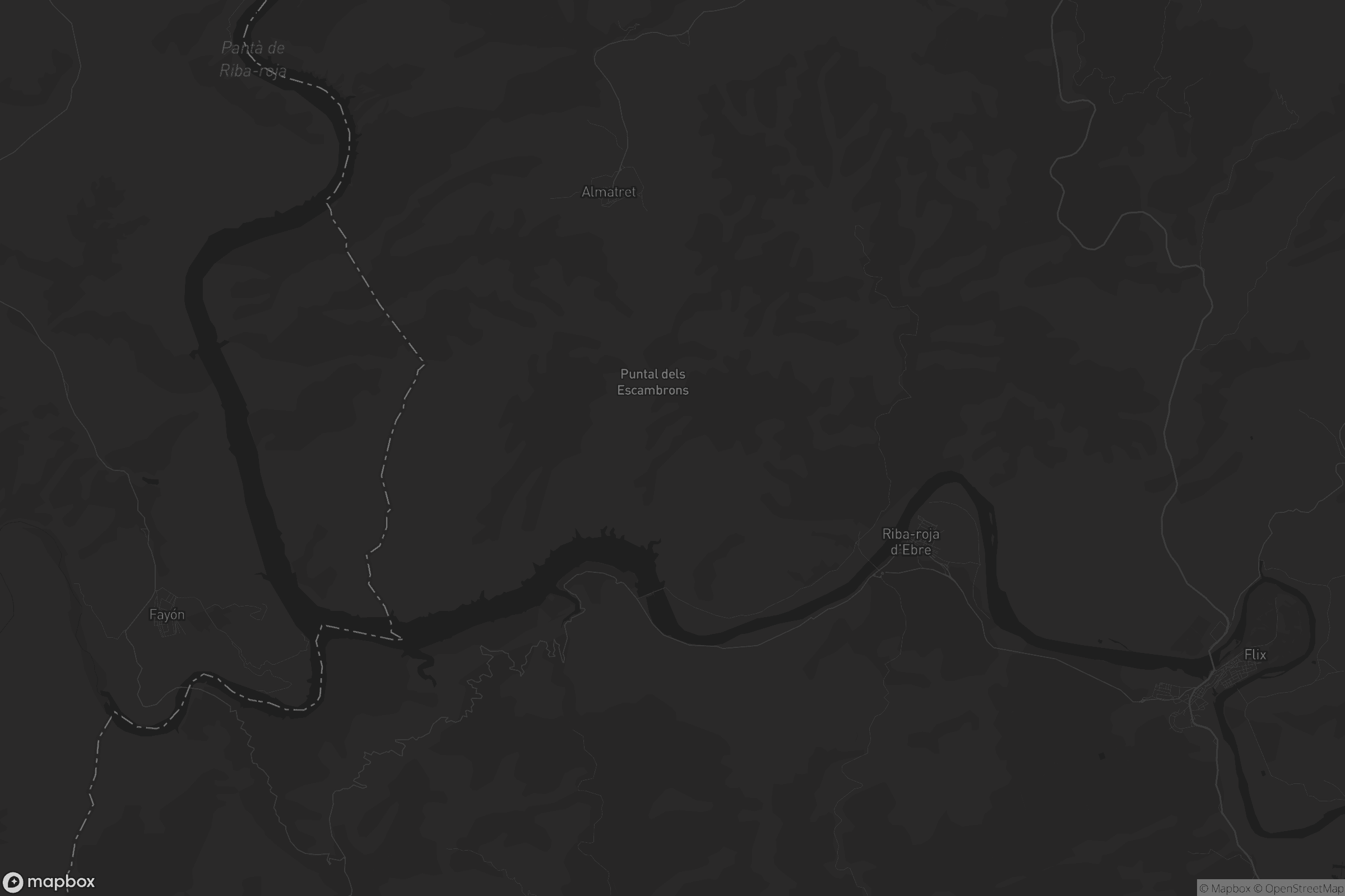 Mapa de Riba-roja d'Ebre