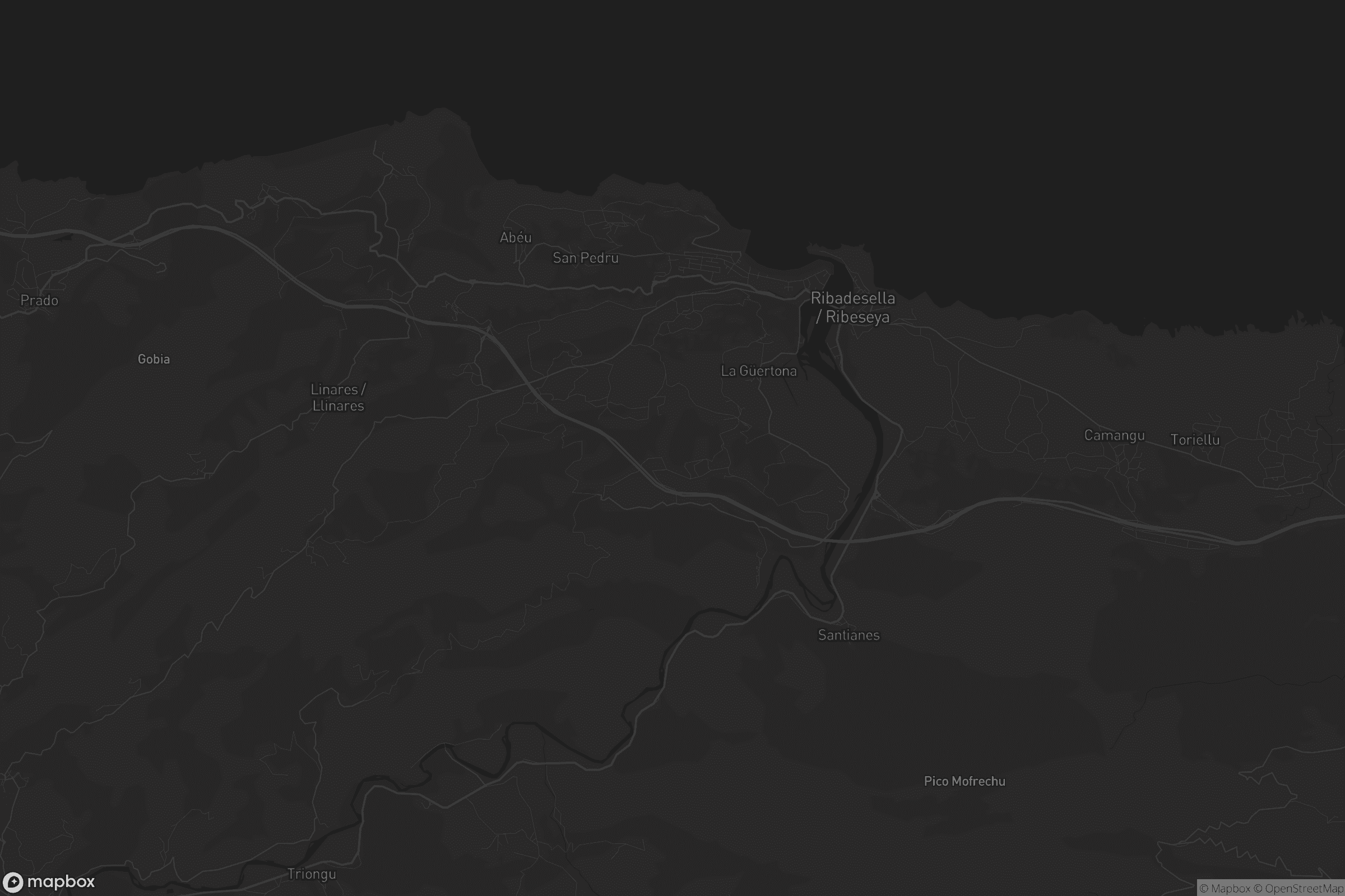 Mapa de Ribadesella/Ribeseya