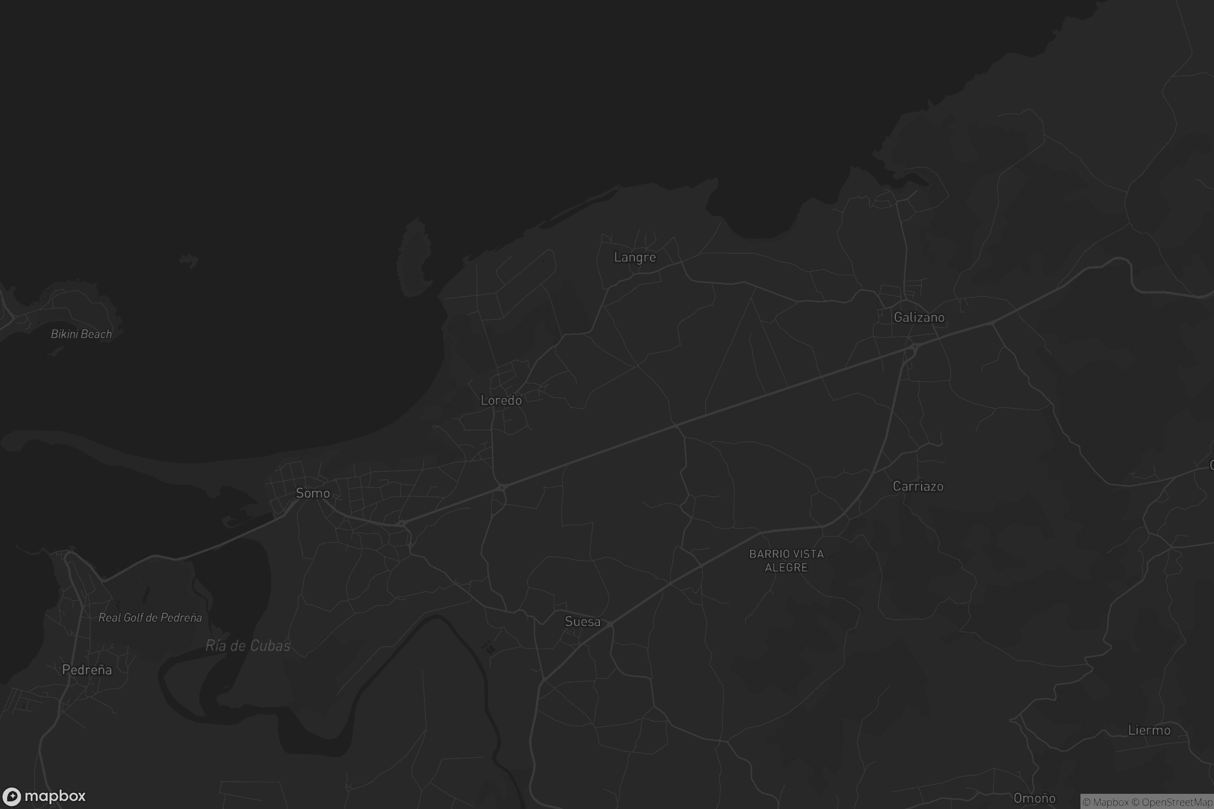 Mapa de Ribamontán al Mar