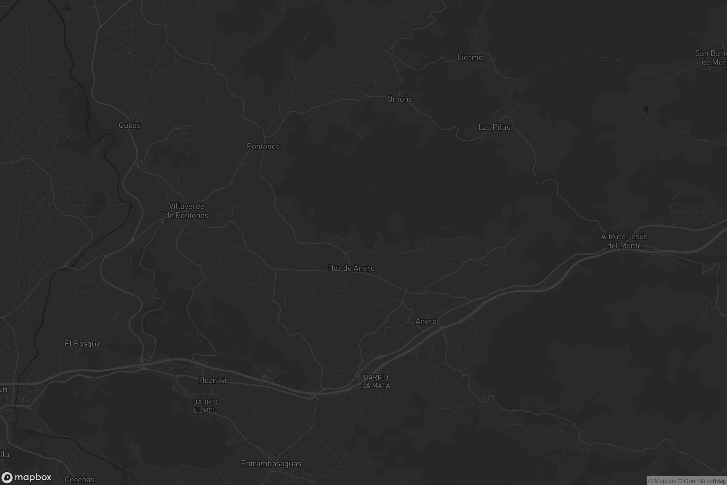 Mapa de Ribamontán al Monte