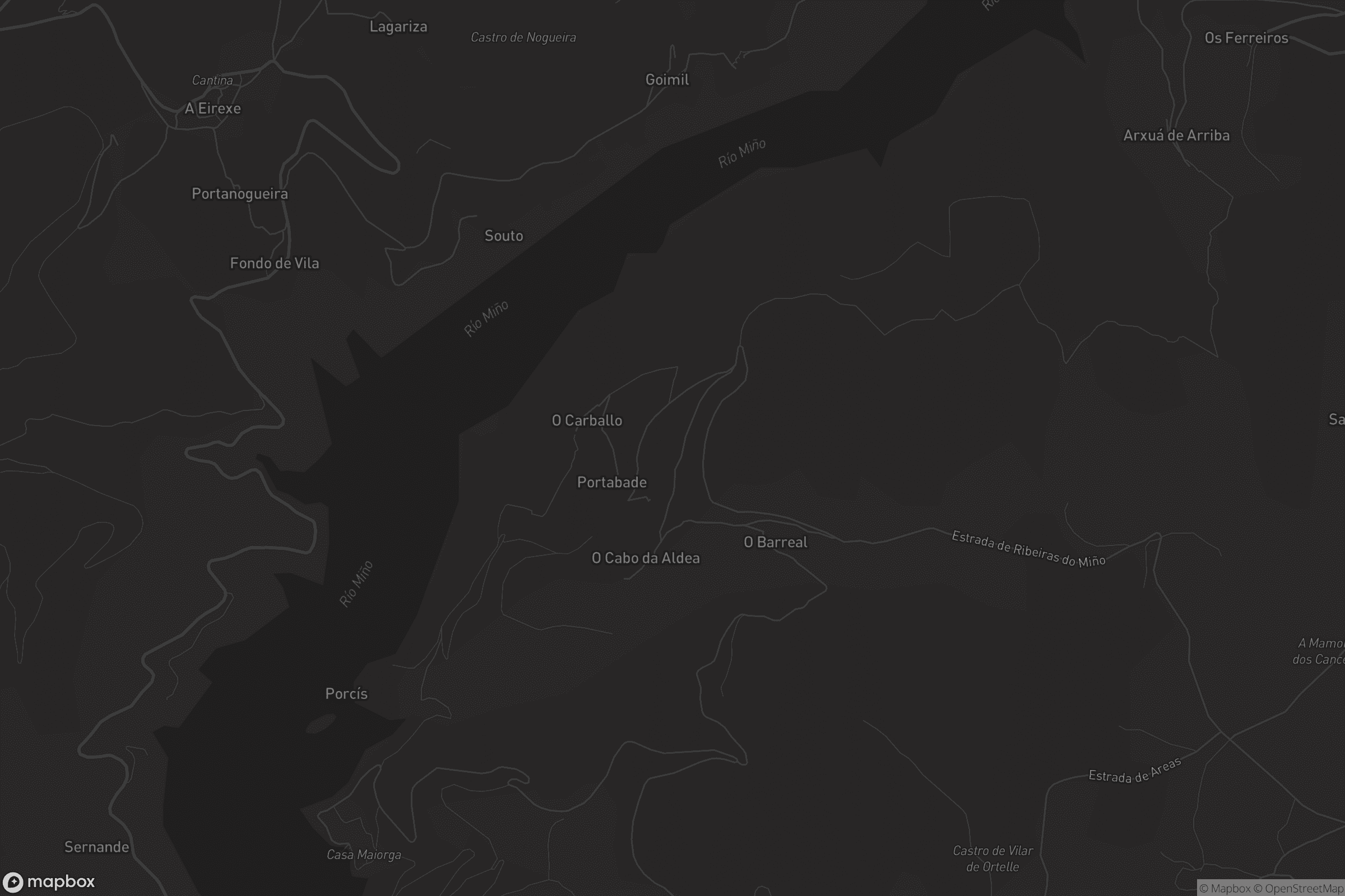 Mapa de Ribeiras de Miño