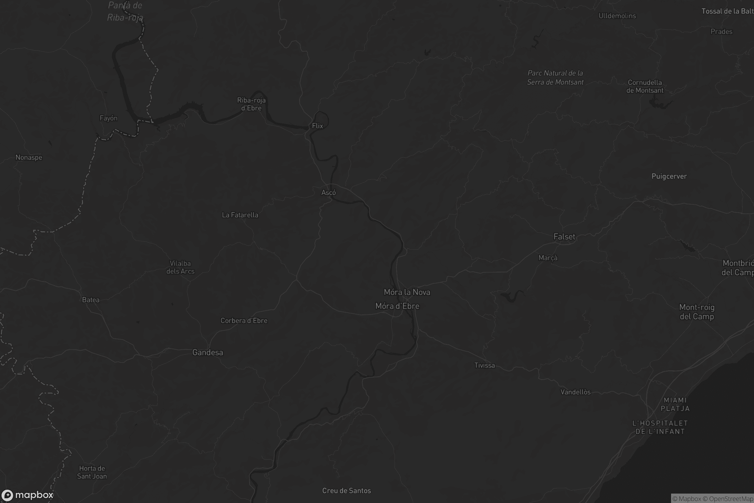 Mapa de Ribera d'Ebre