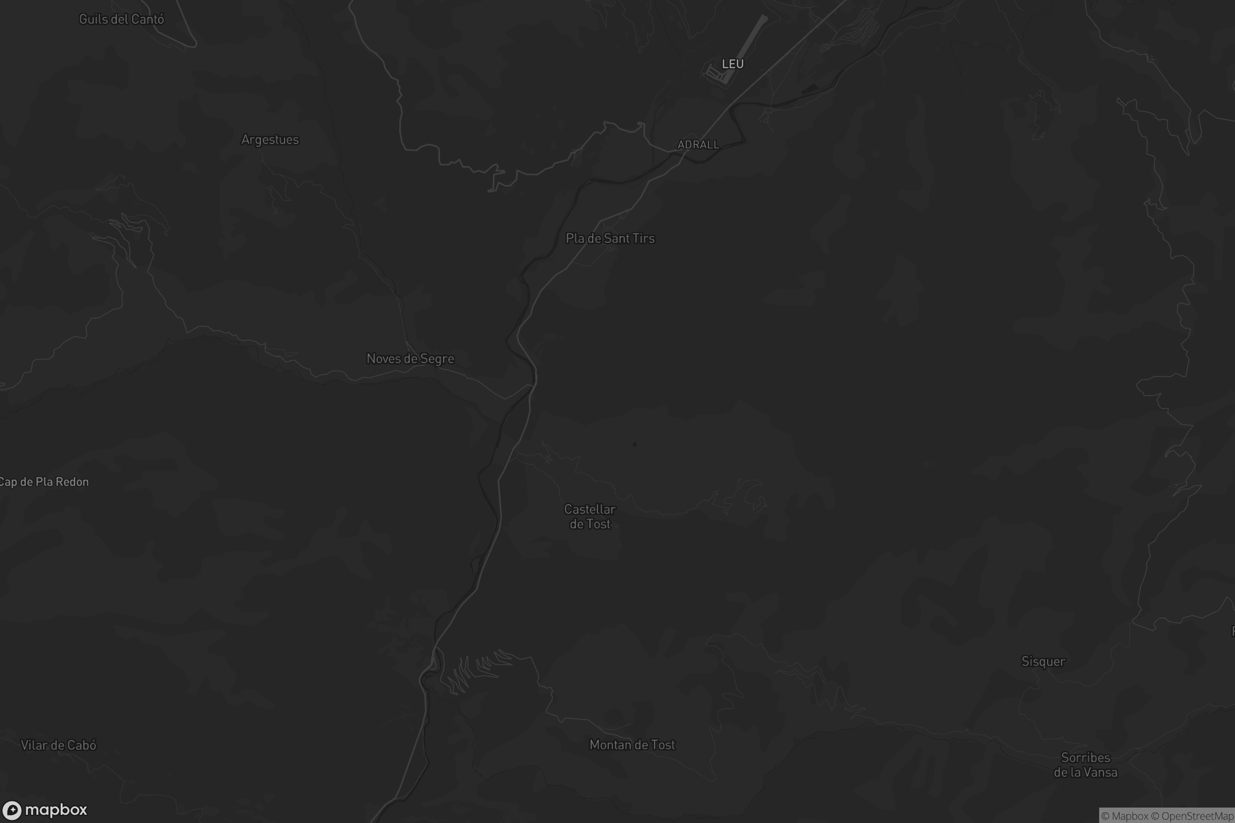 Mapa de Ribera d'Urgellet