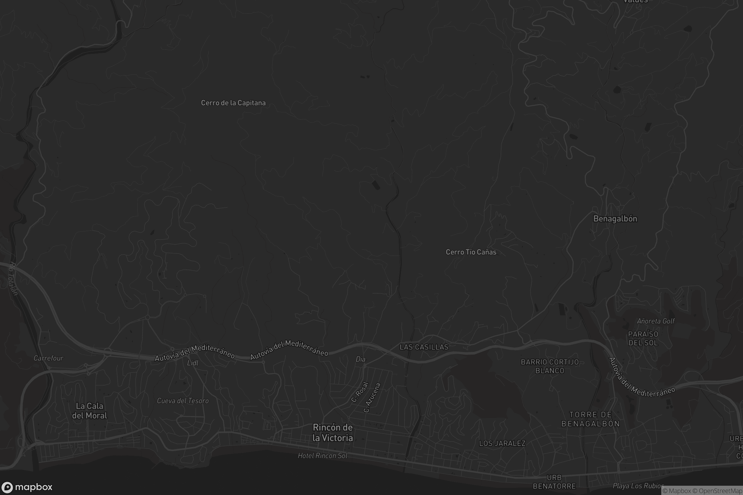 Mapa de Rincón de la Victoria