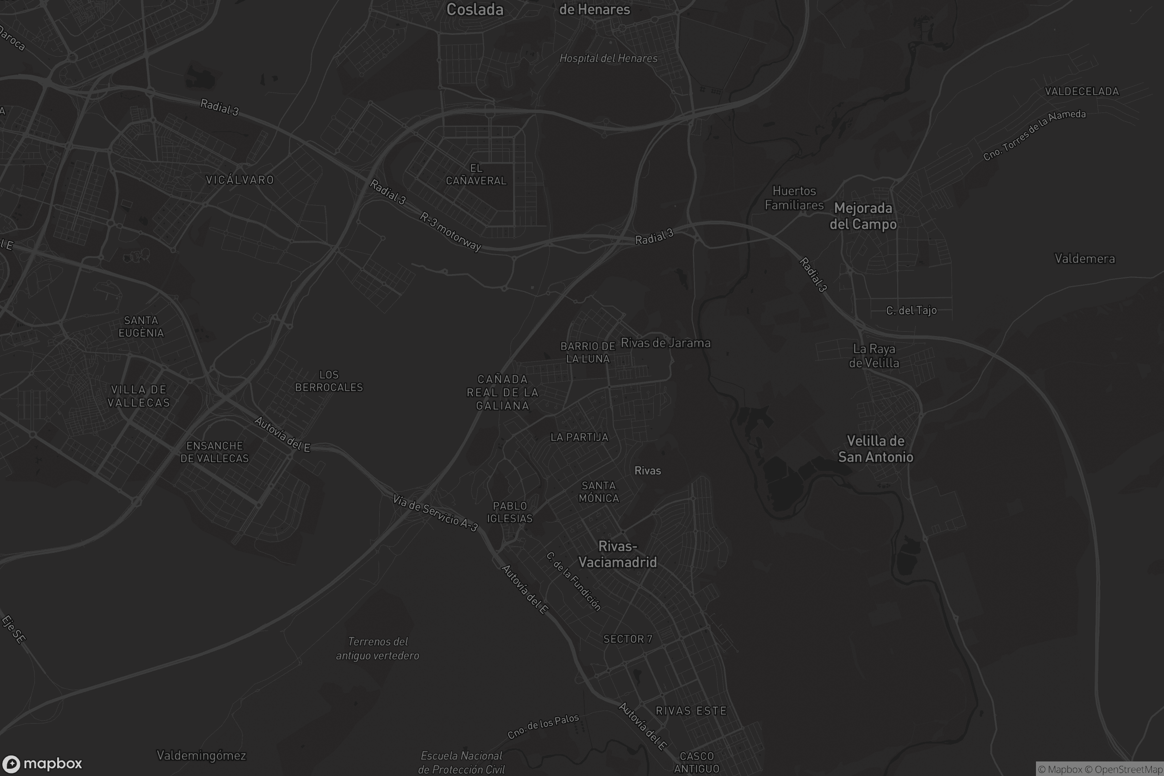 Mapa de Rivas Oeste