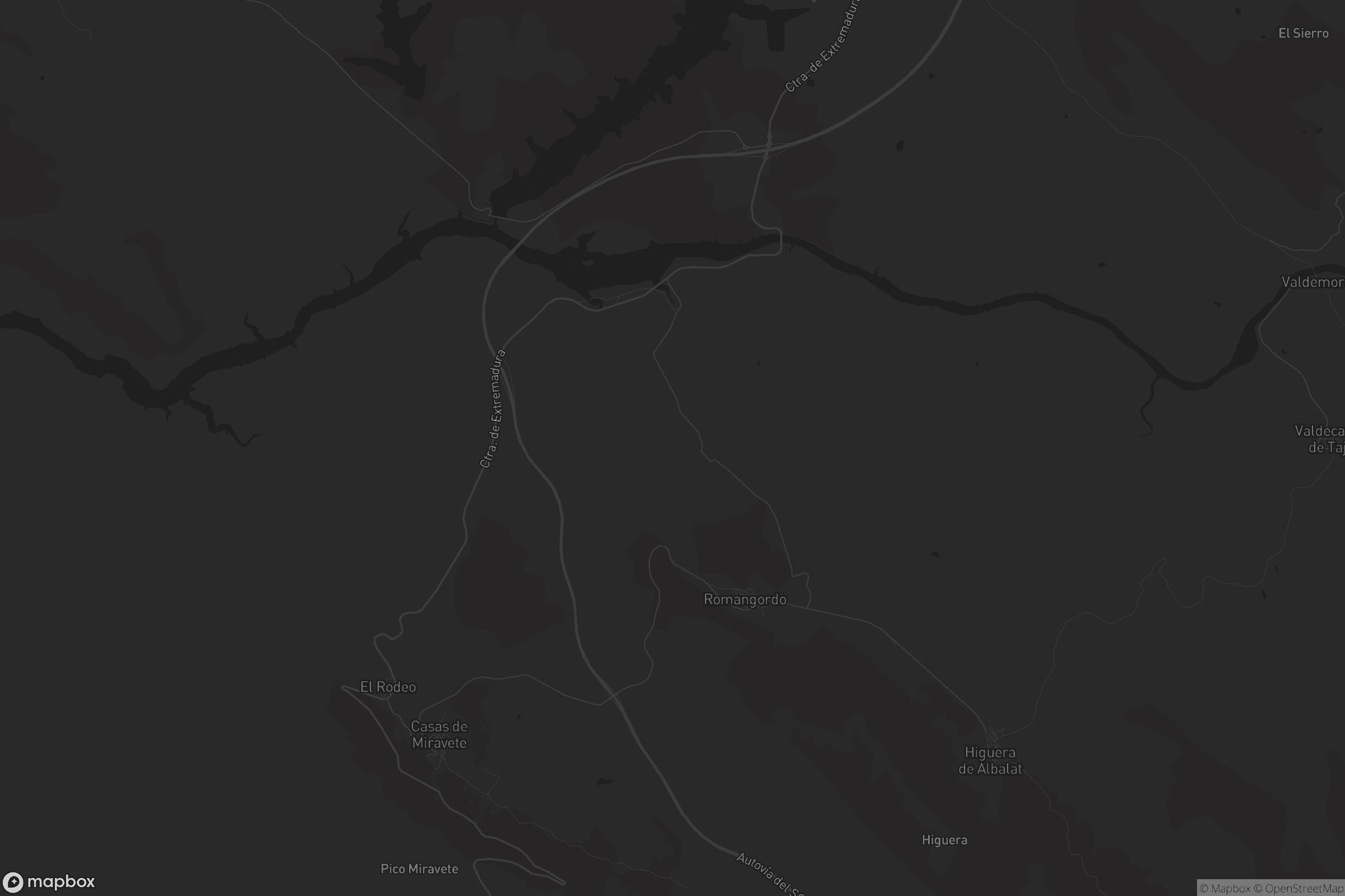 Mapa de Romangordo