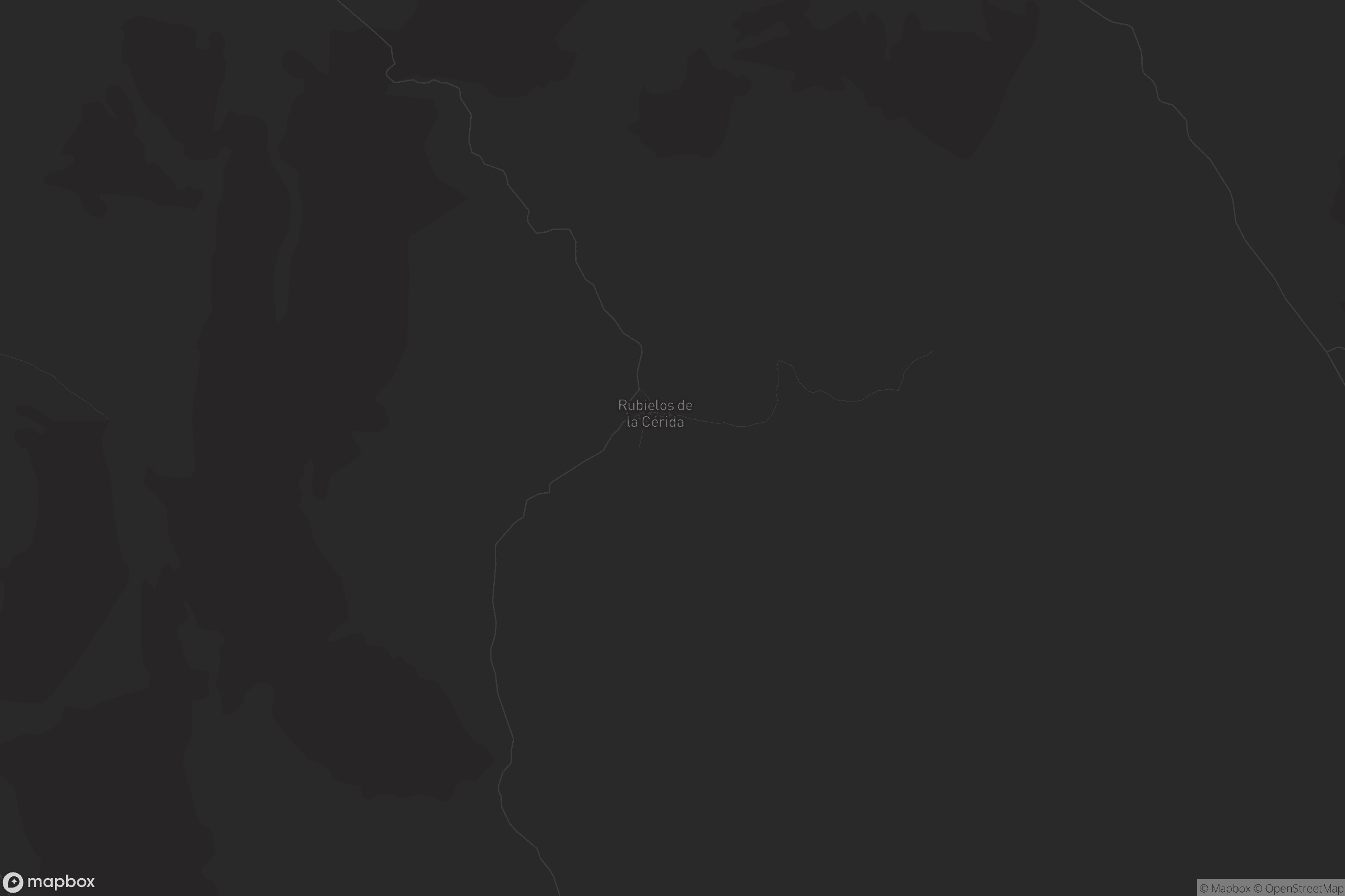 Mapa de Rubielos de la Cérida