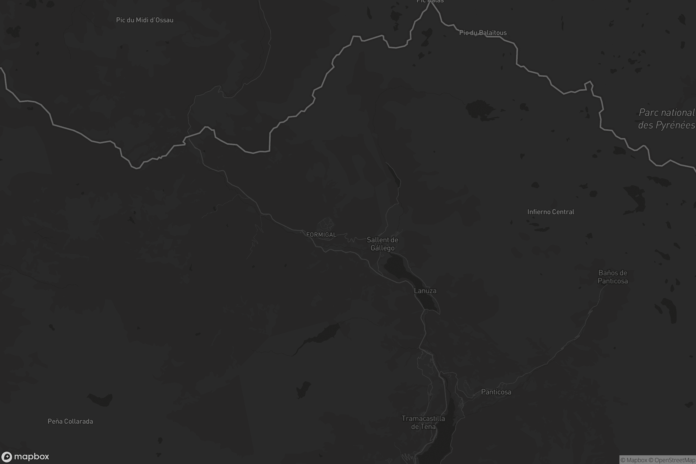 Mapa de Sallent de Gállego