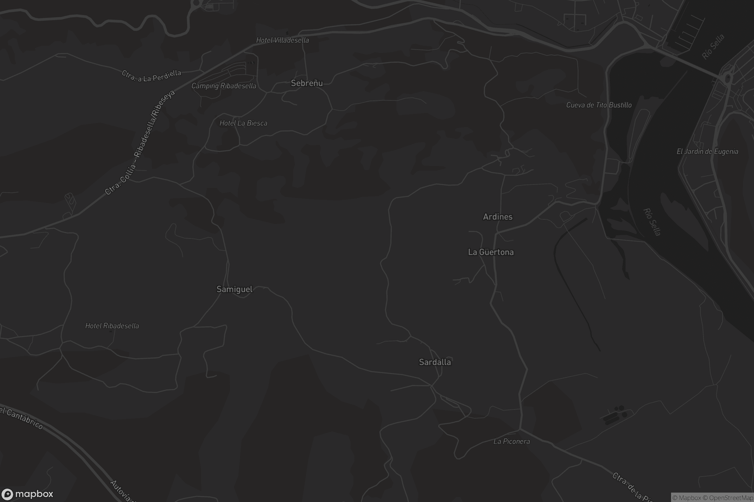 Mapa de Samiguel d'Ucio