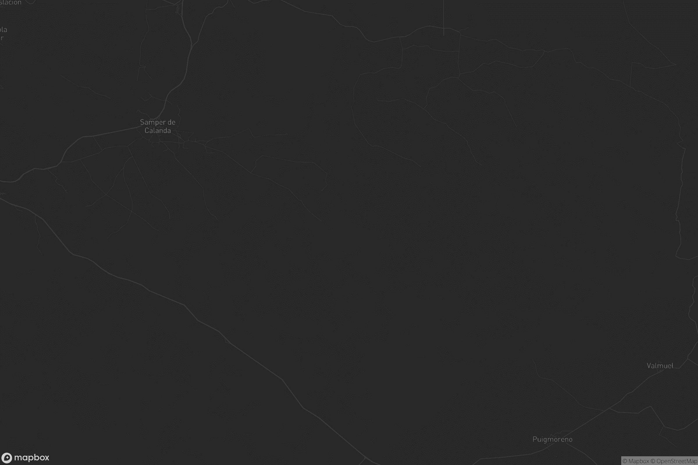 Mapa de Samper de Calanda