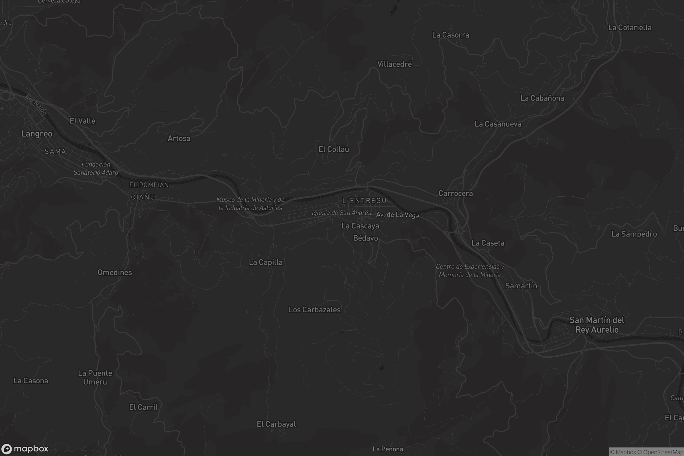 Mapa de San Andrés de Llinares
