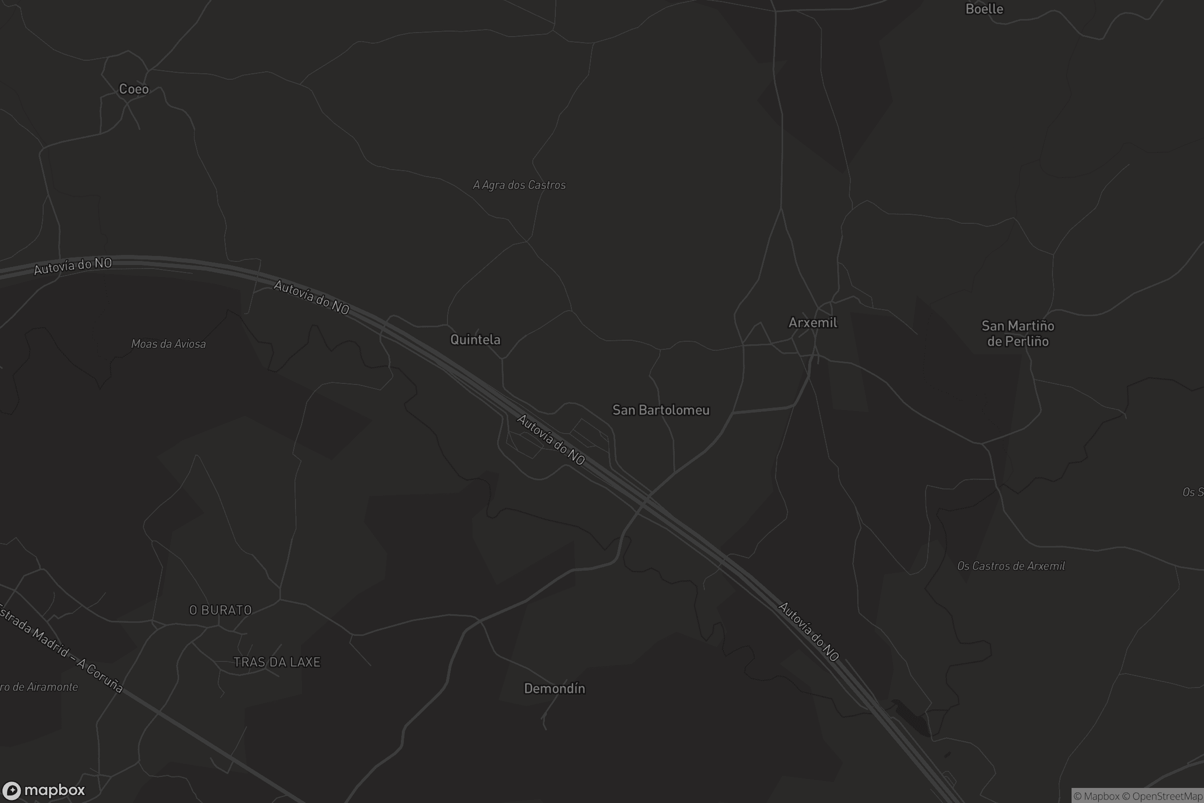 Mapa de San Bartolomeu de Chamoso