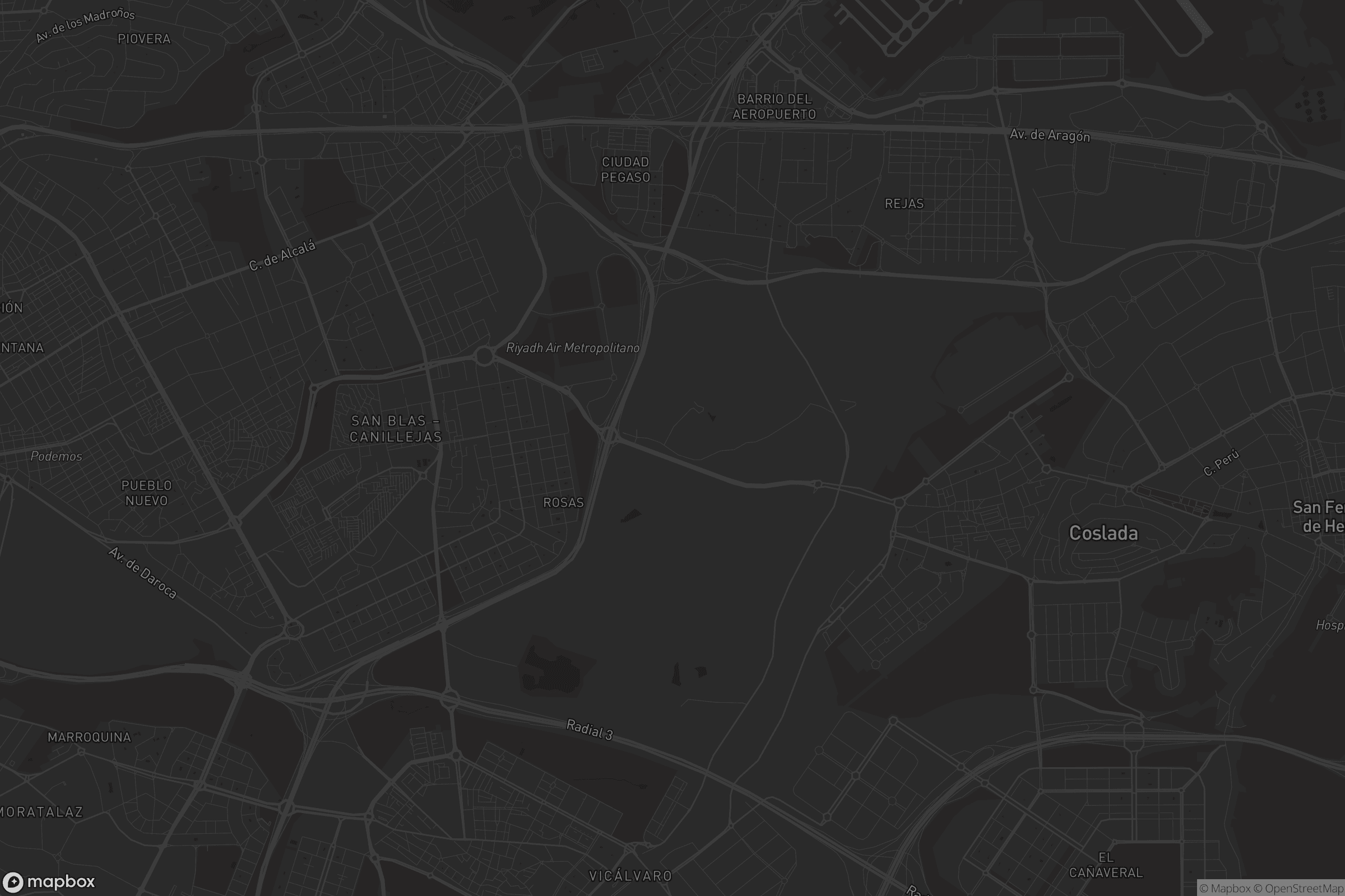 Mapa de San Blas - Canillejas