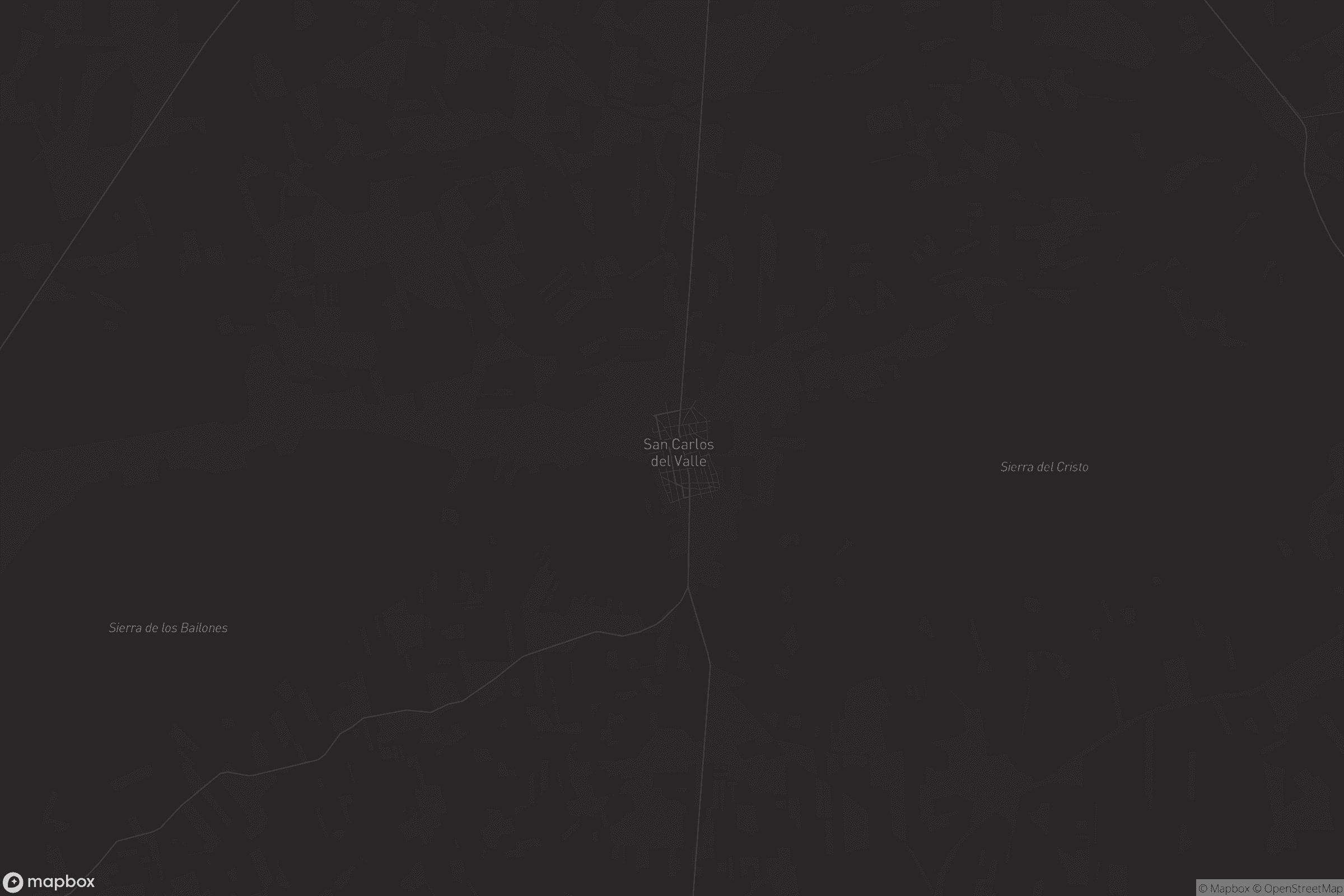 Mapa de San Carlos del Valle