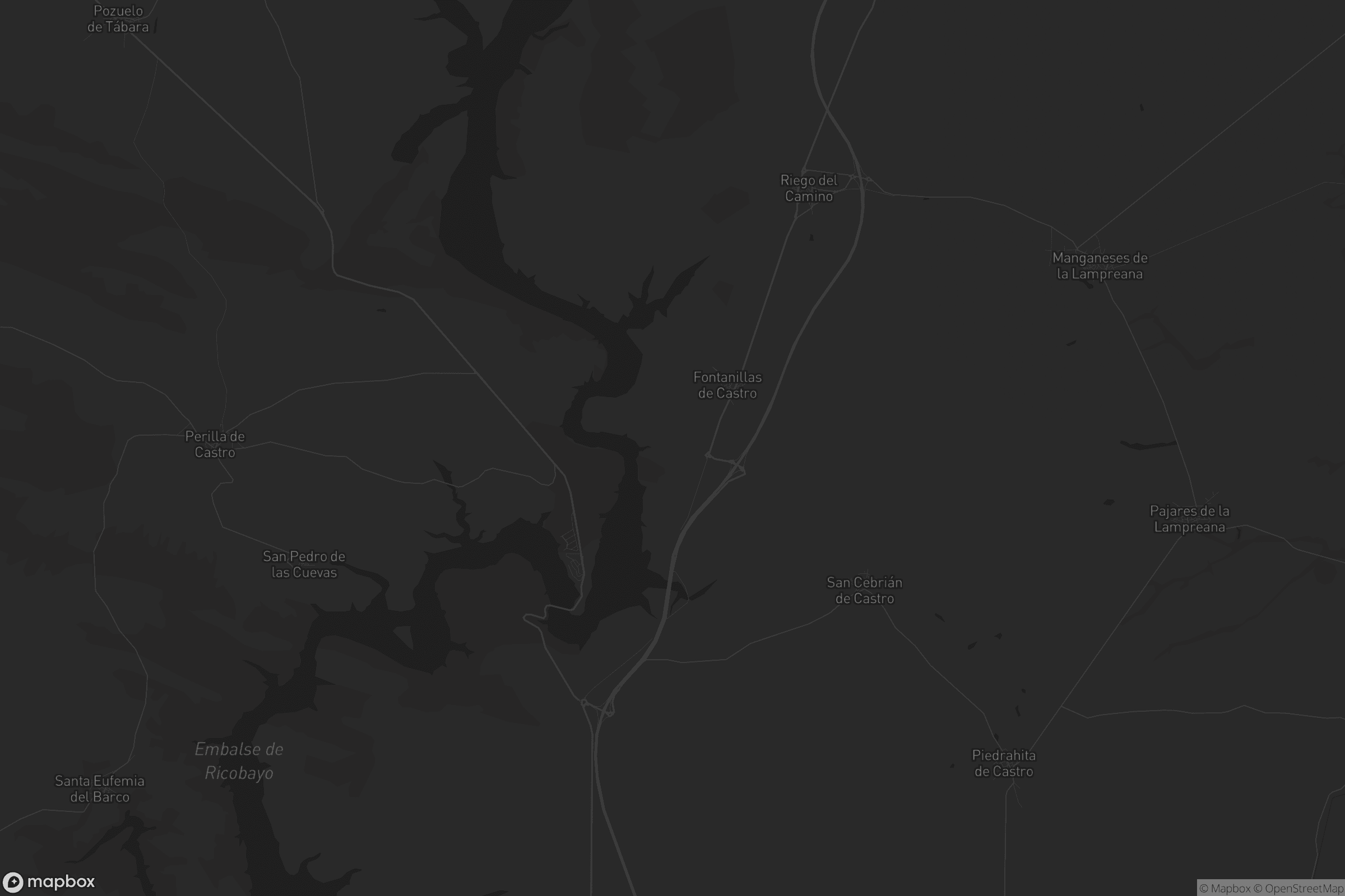 Mapa de San Cebrián de Castro