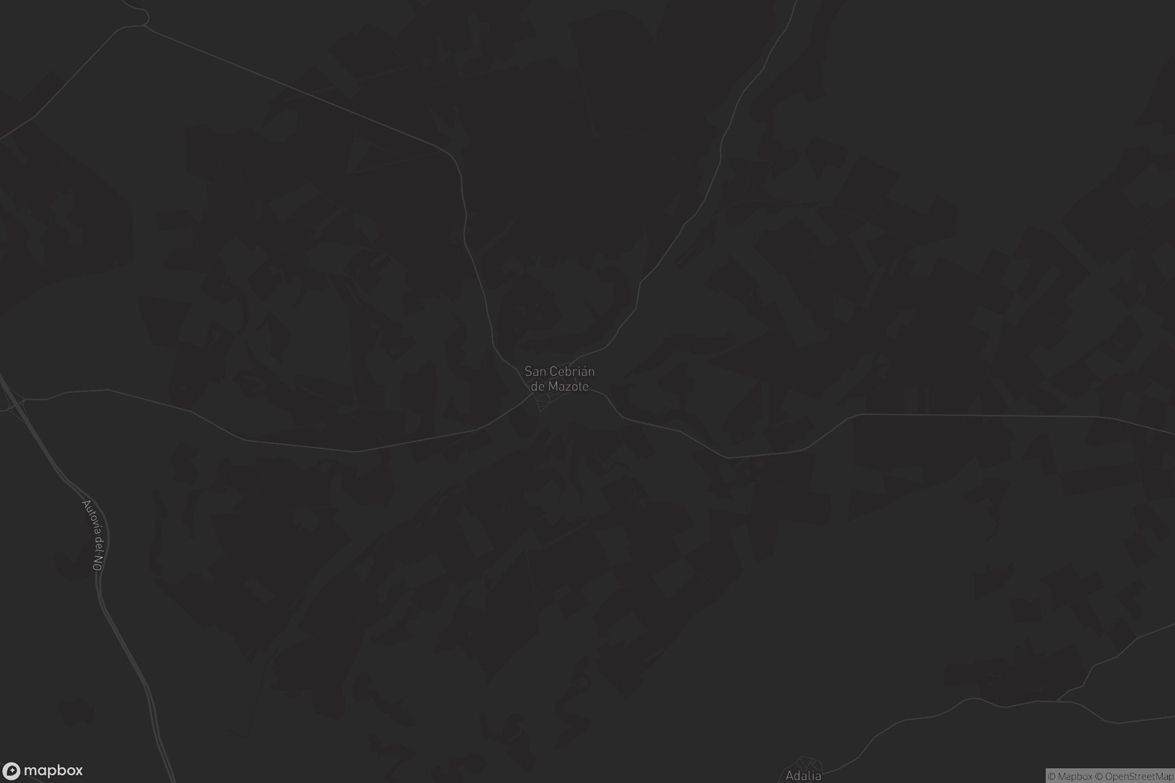 Mapa de San Cebrián de Mazote