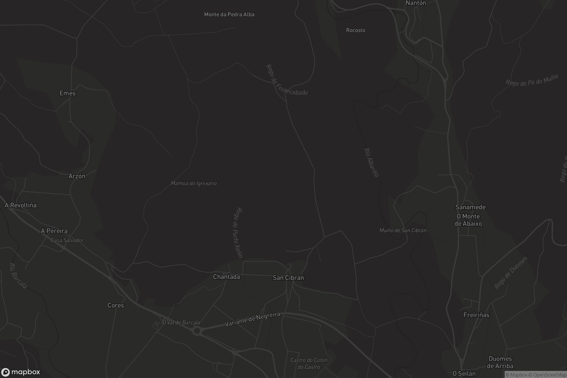 Mapa de San Cibrán de Barcala