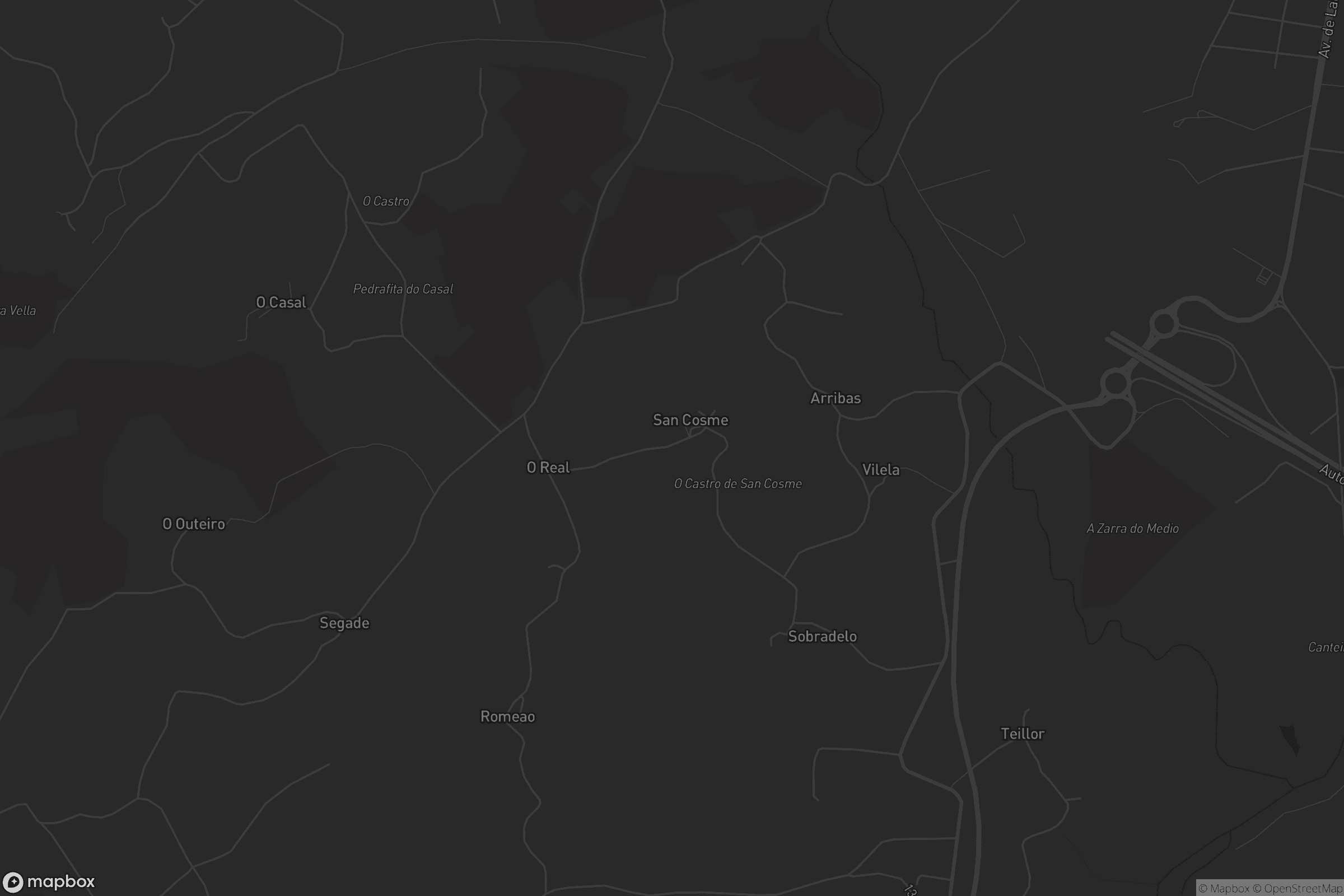 Mapa de San Cosme de Abeancos
