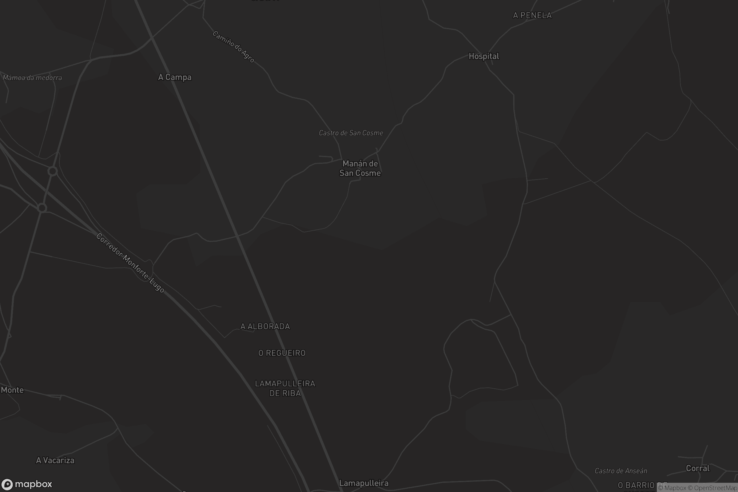 Mapa de San Cosme de Manán