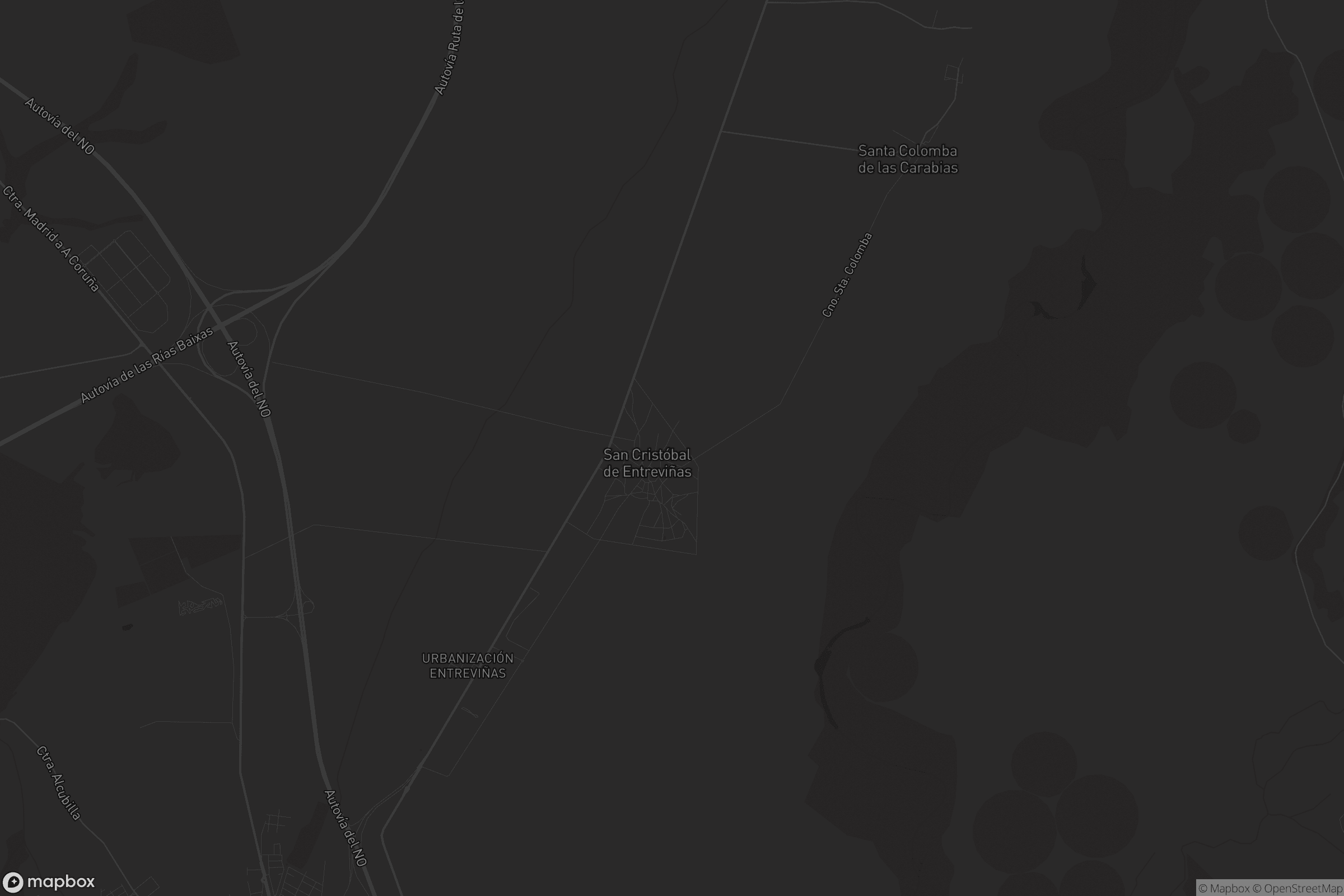 Mapa de San Cristóbal de Entreviñas