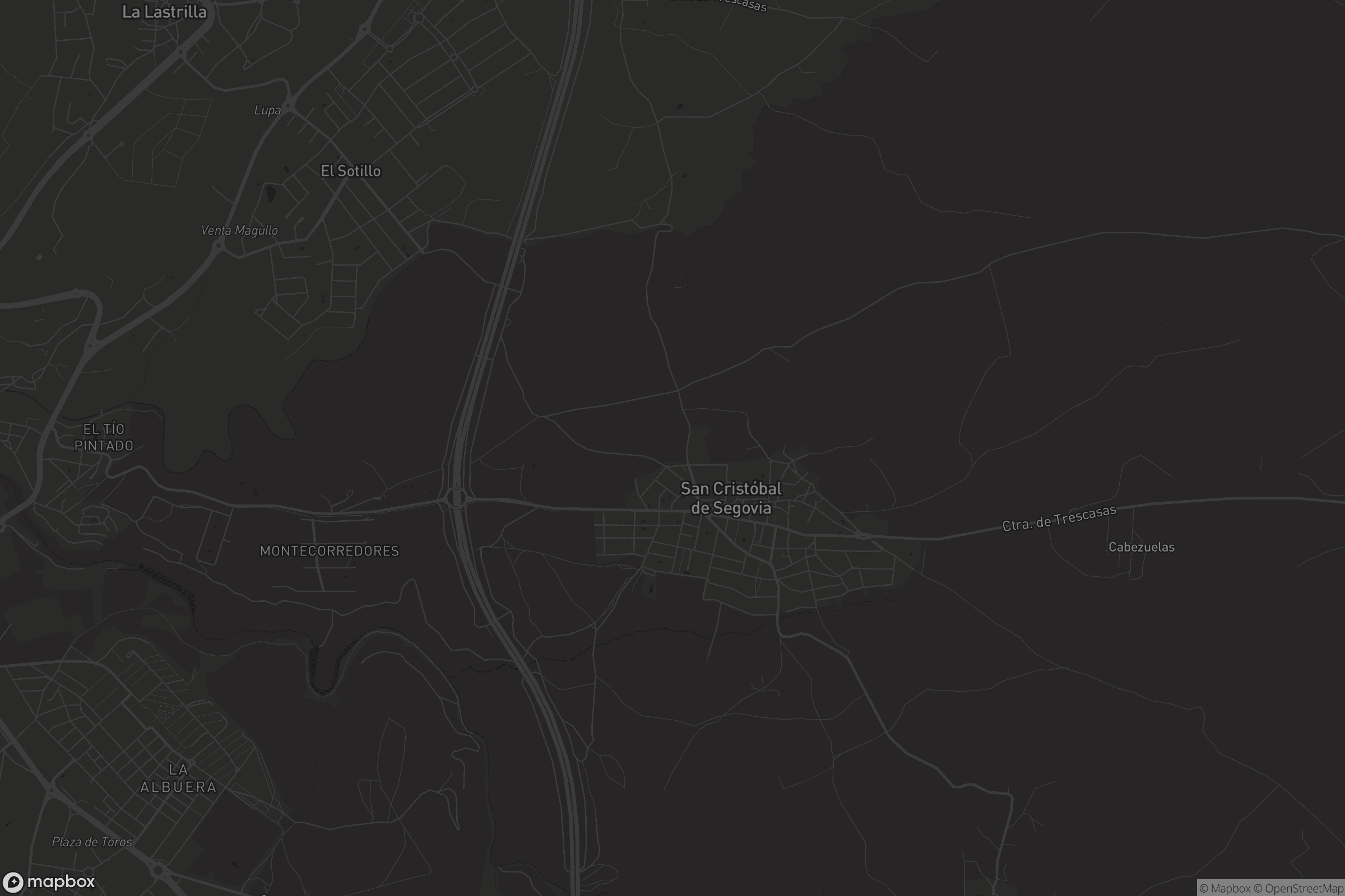 Mapa de San Cristóbal de Segovia