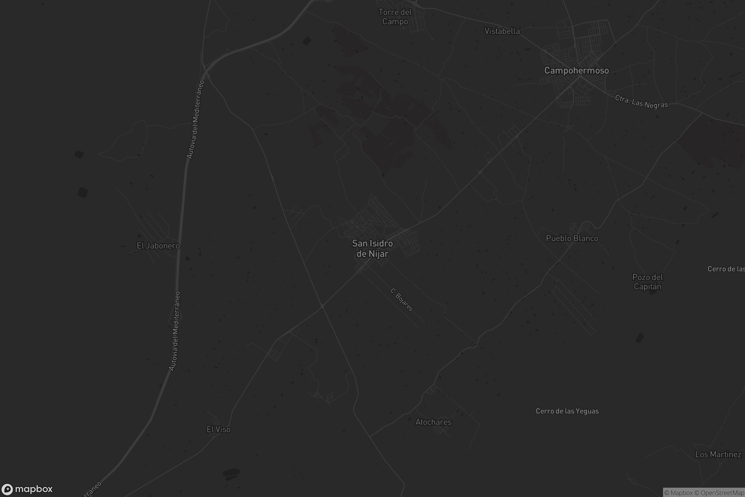 Mapa de San Isidro de Níjar