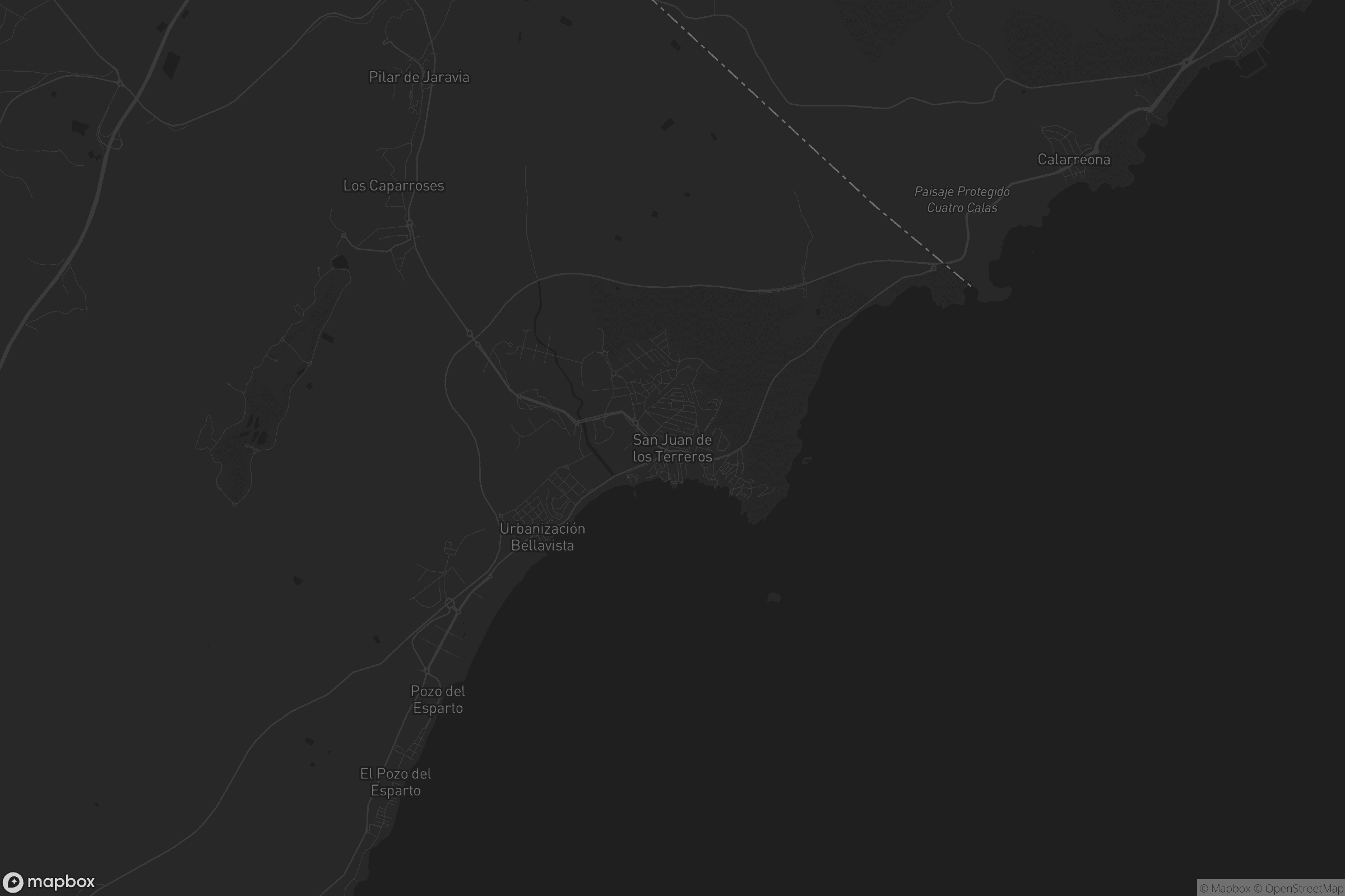 Mapa de San Juan de los Terreros
