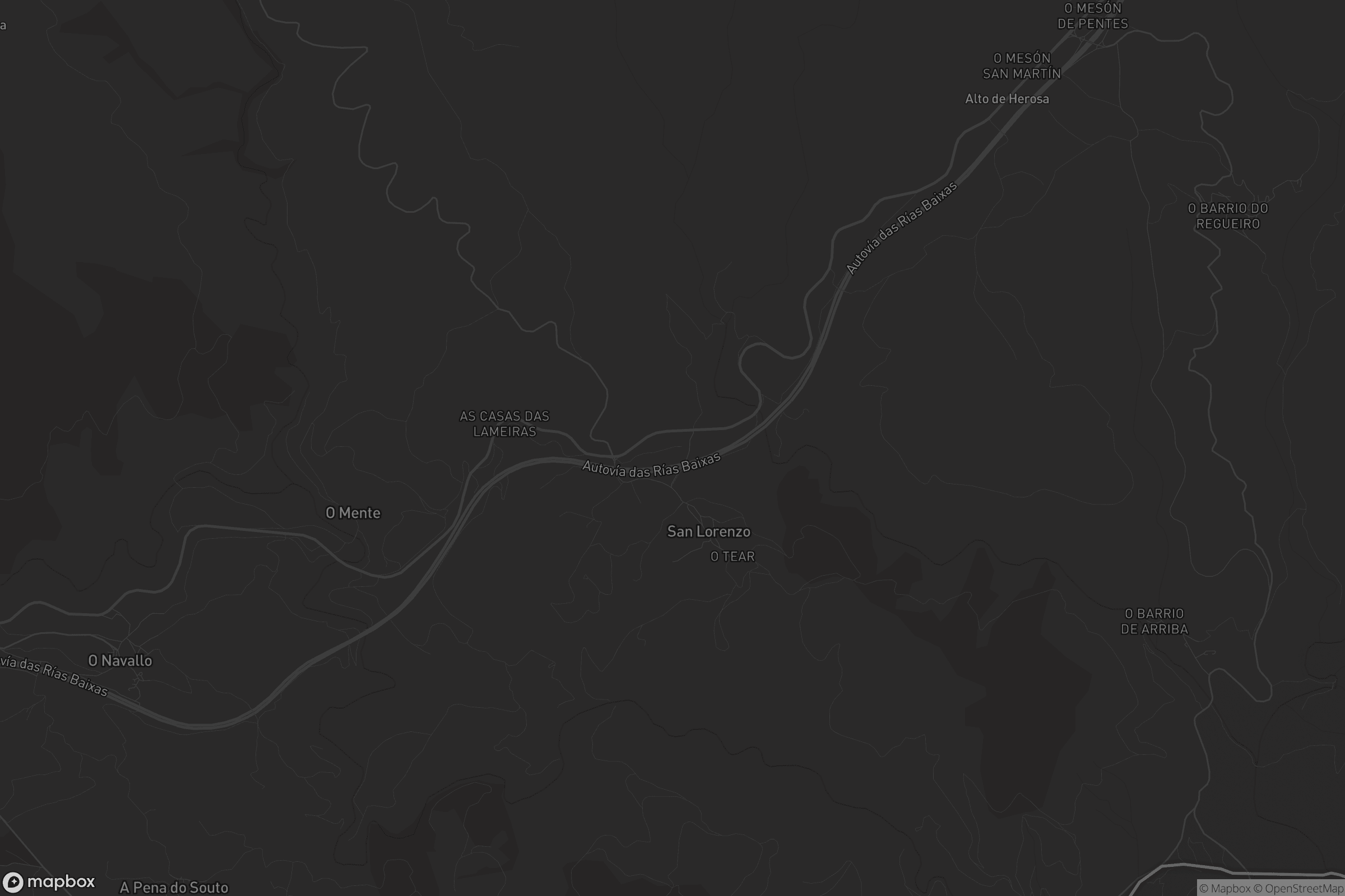 Mapa de San Lourenzo de Pentes