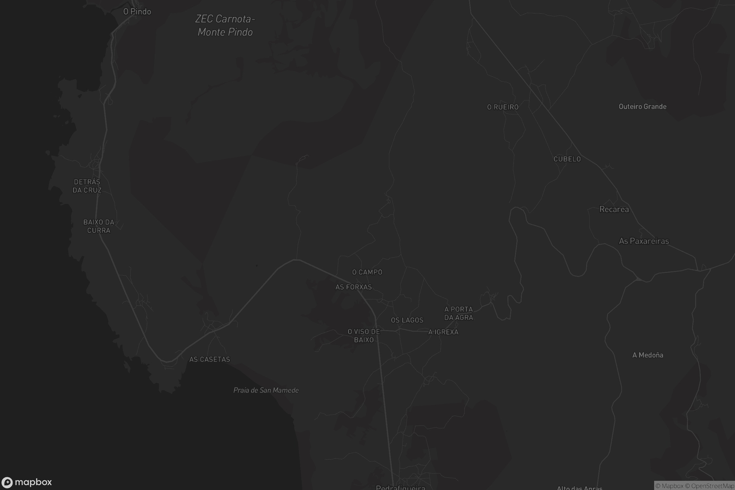 Mapa de San Mamede de Carnota