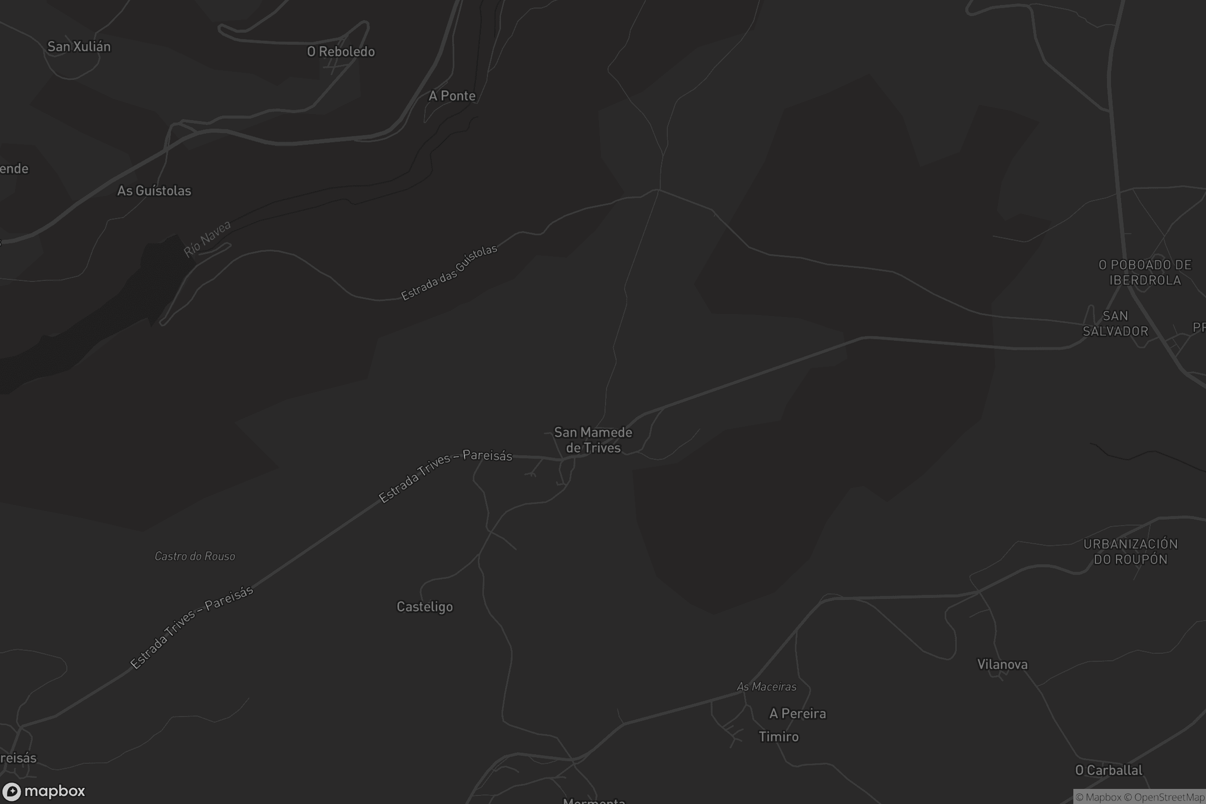 Mapa de San Mamede de Trives