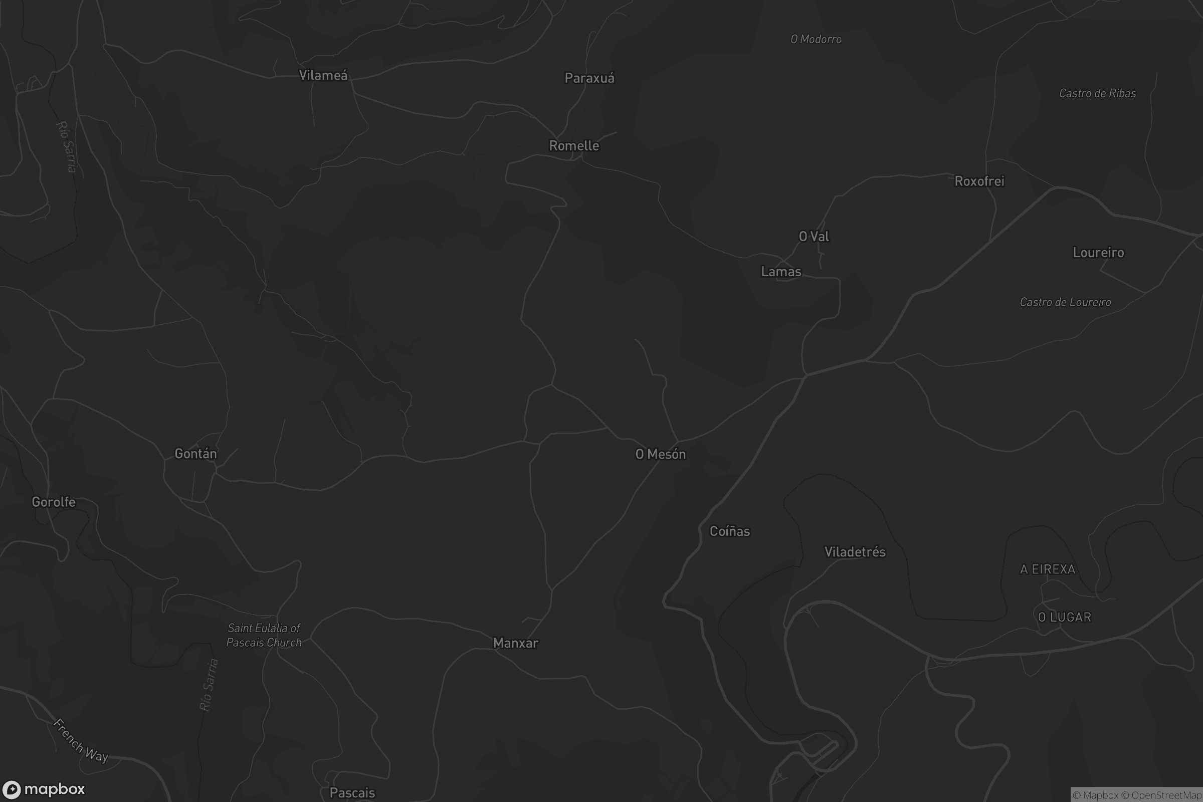 Mapa de San Mamede do Couto