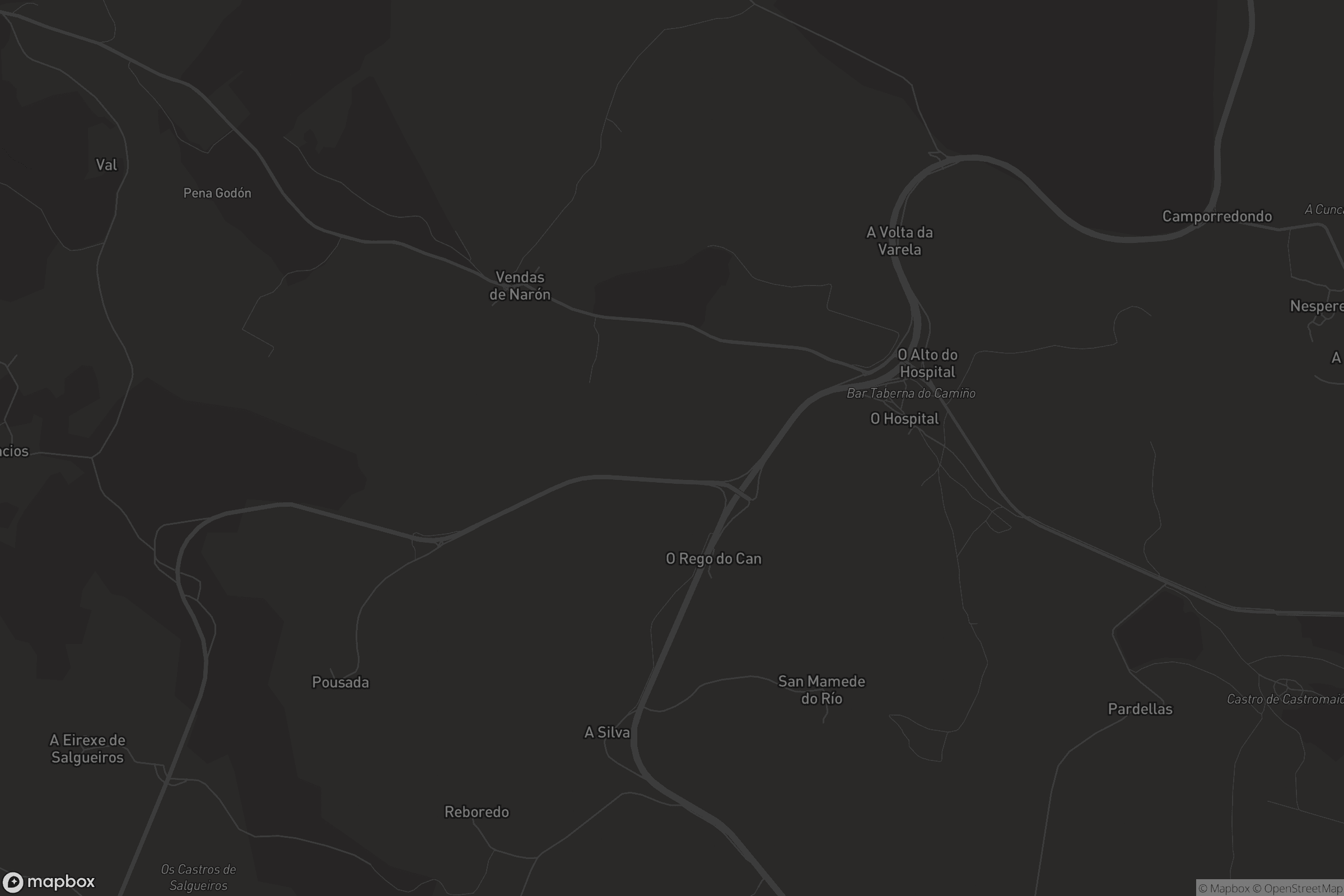 Mapa de San Mamede do Río