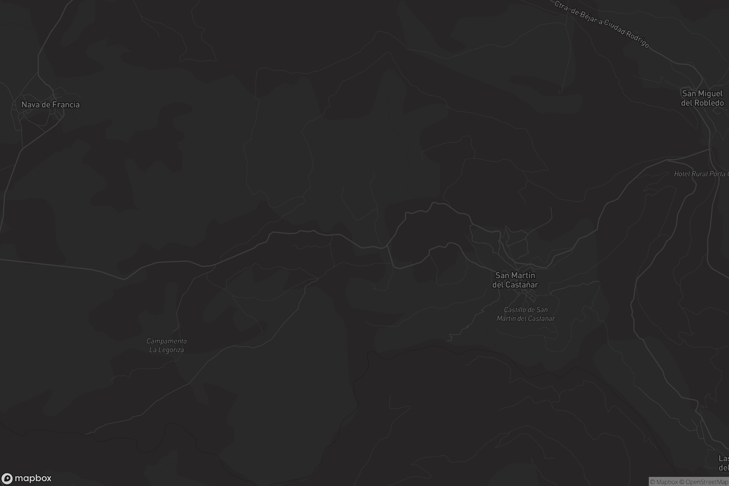 Mapa de San Martín del Castañar