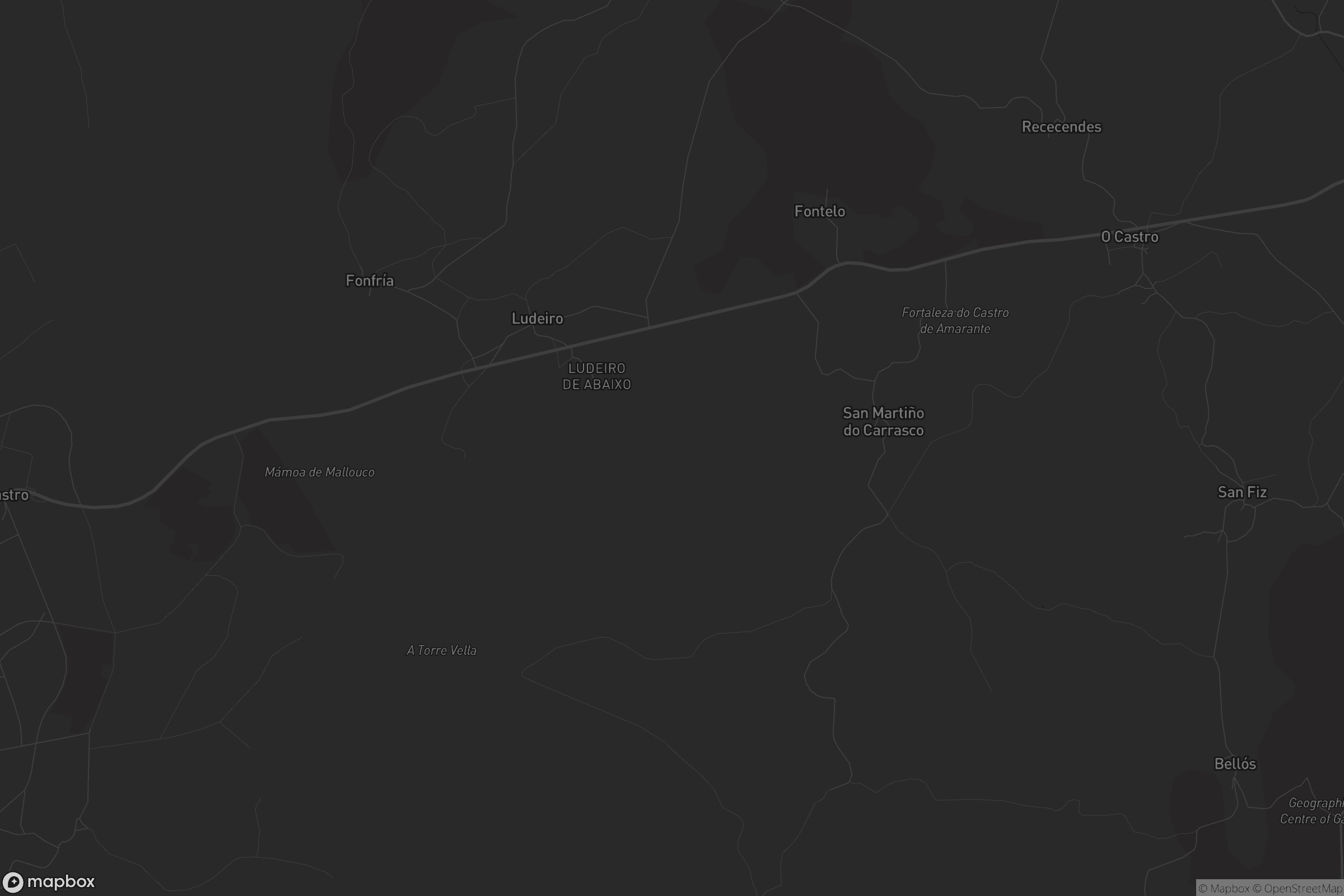 Mapa de San Martiño de Amarante