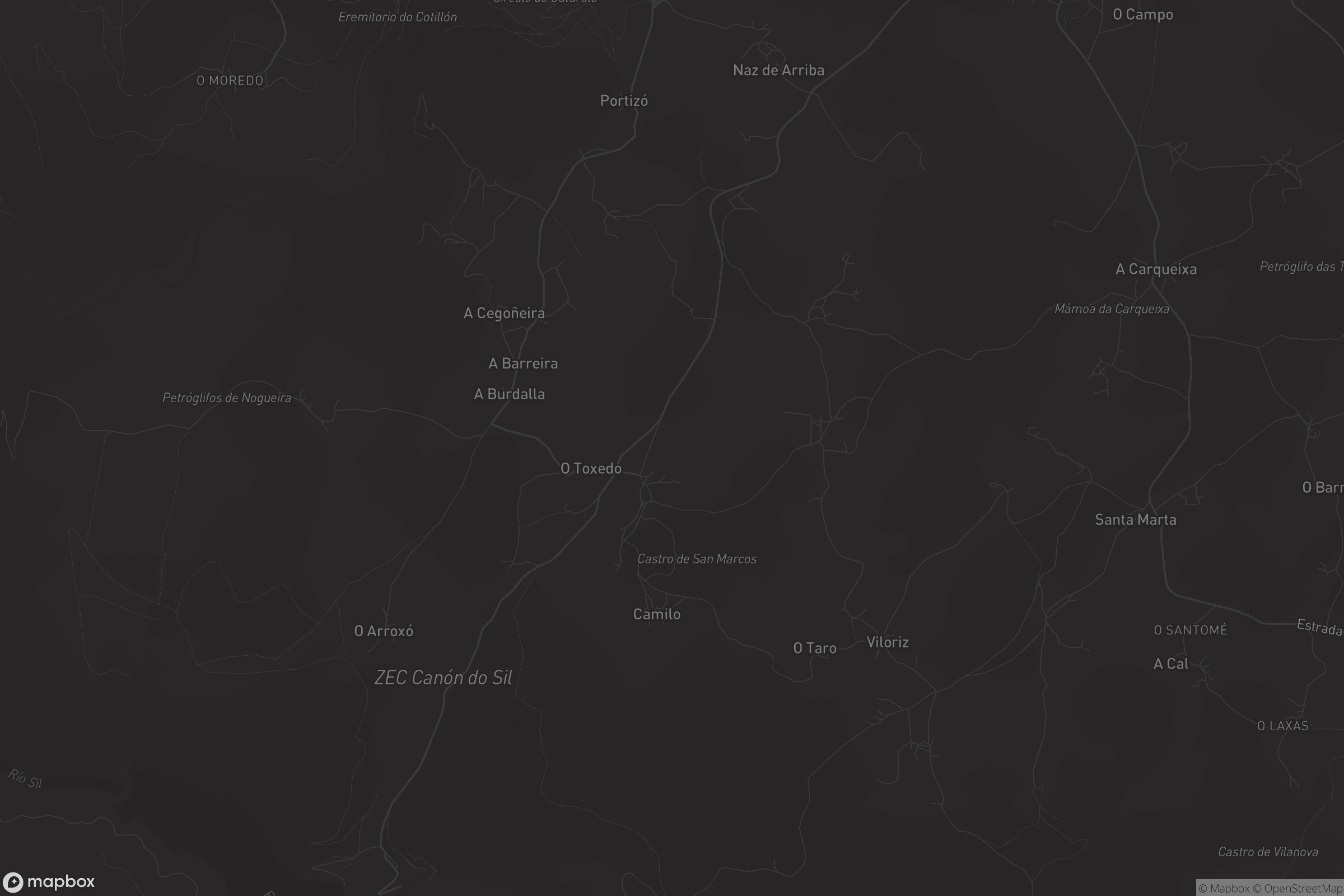 Mapa de San Martiño de Anllo