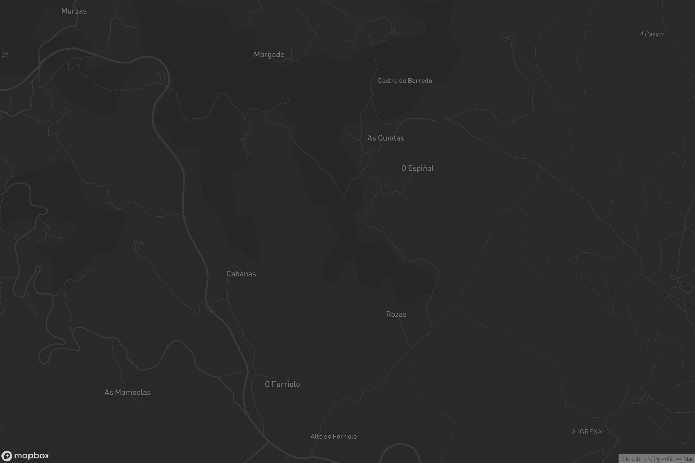 Mapa de San Martiño de Berredo