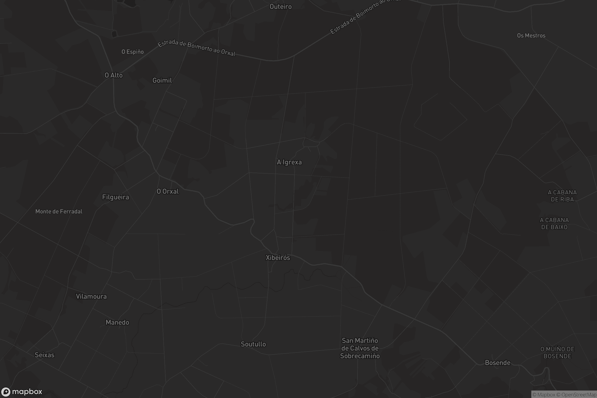 Mapa de San Martiño de Calvos de Sobrecamiño