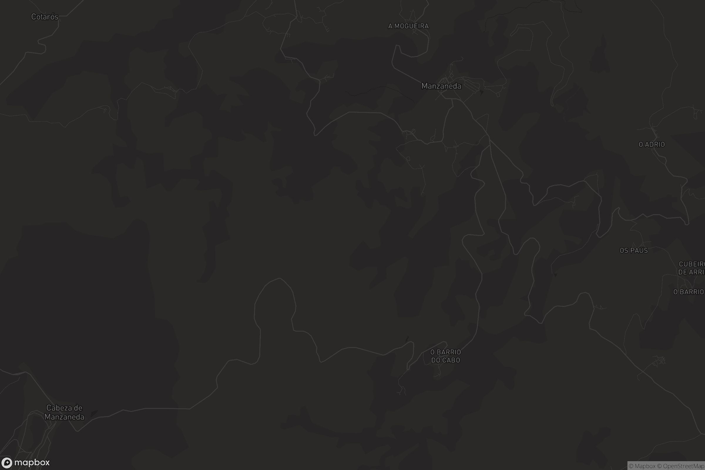 Mapa de San Martiño de Manzaneda