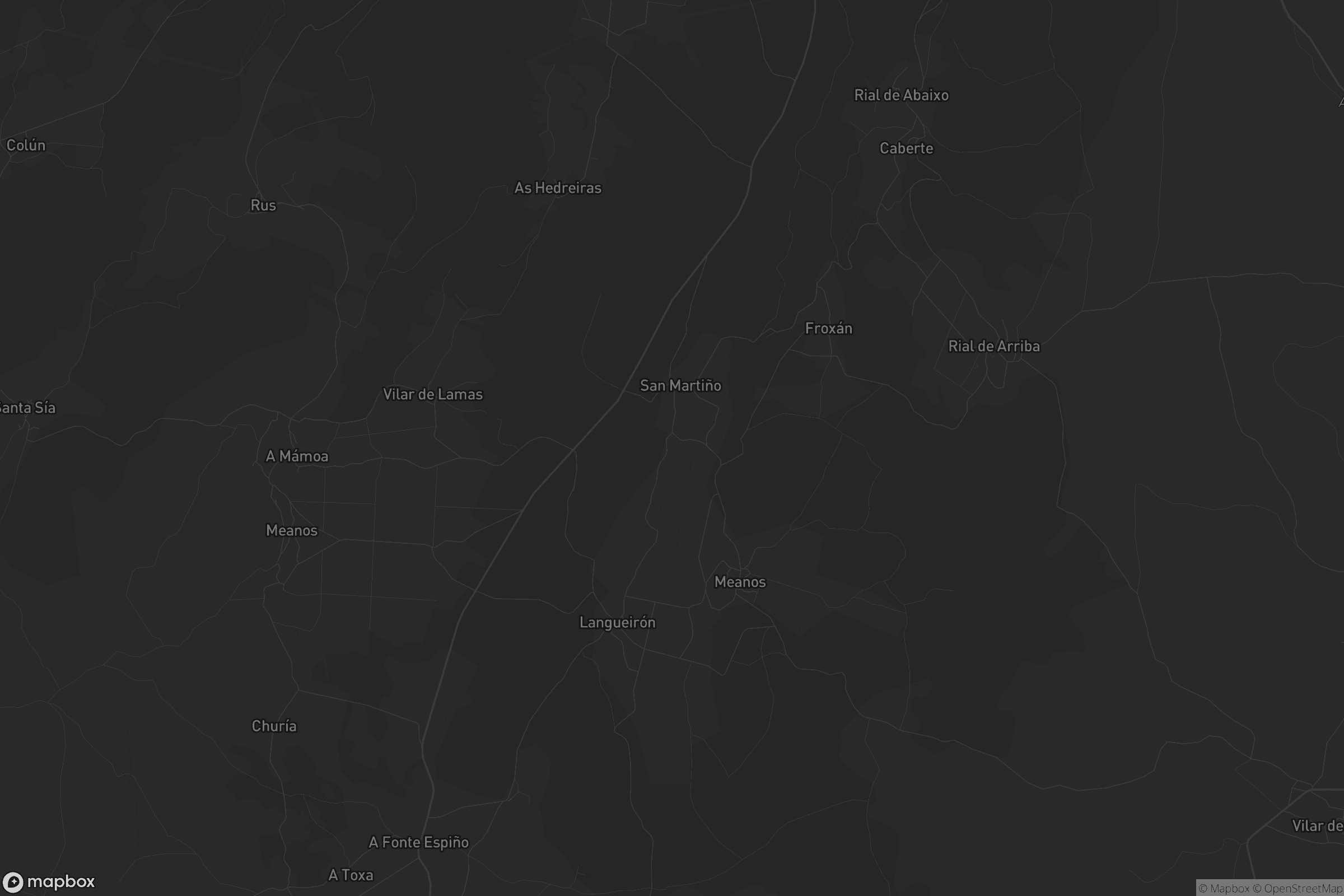 Mapa de San Martiño de Meanos
